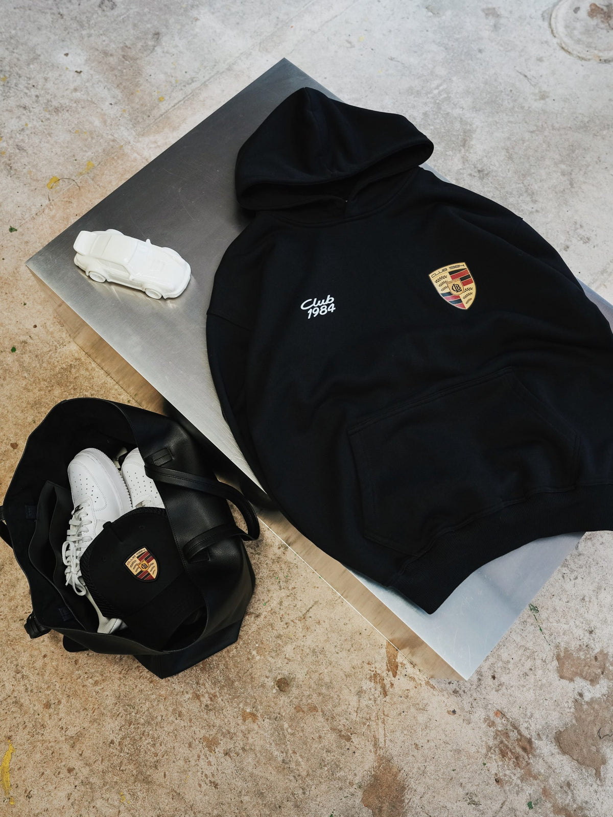 CLUB 1984. 911 Hoodie - Black Hoodie
