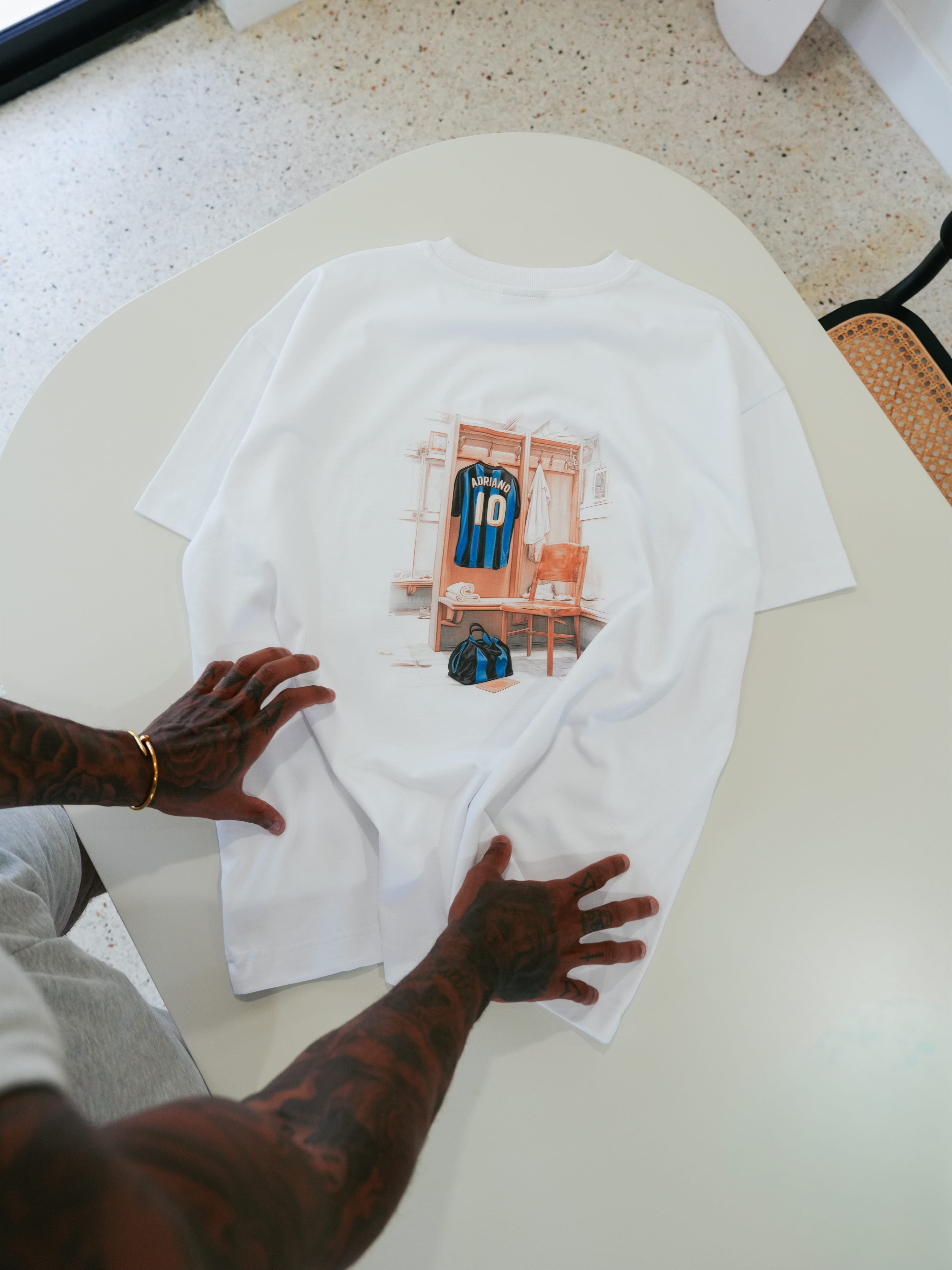 CLUB 1984. Adriano T-shirt - White T-Shirt