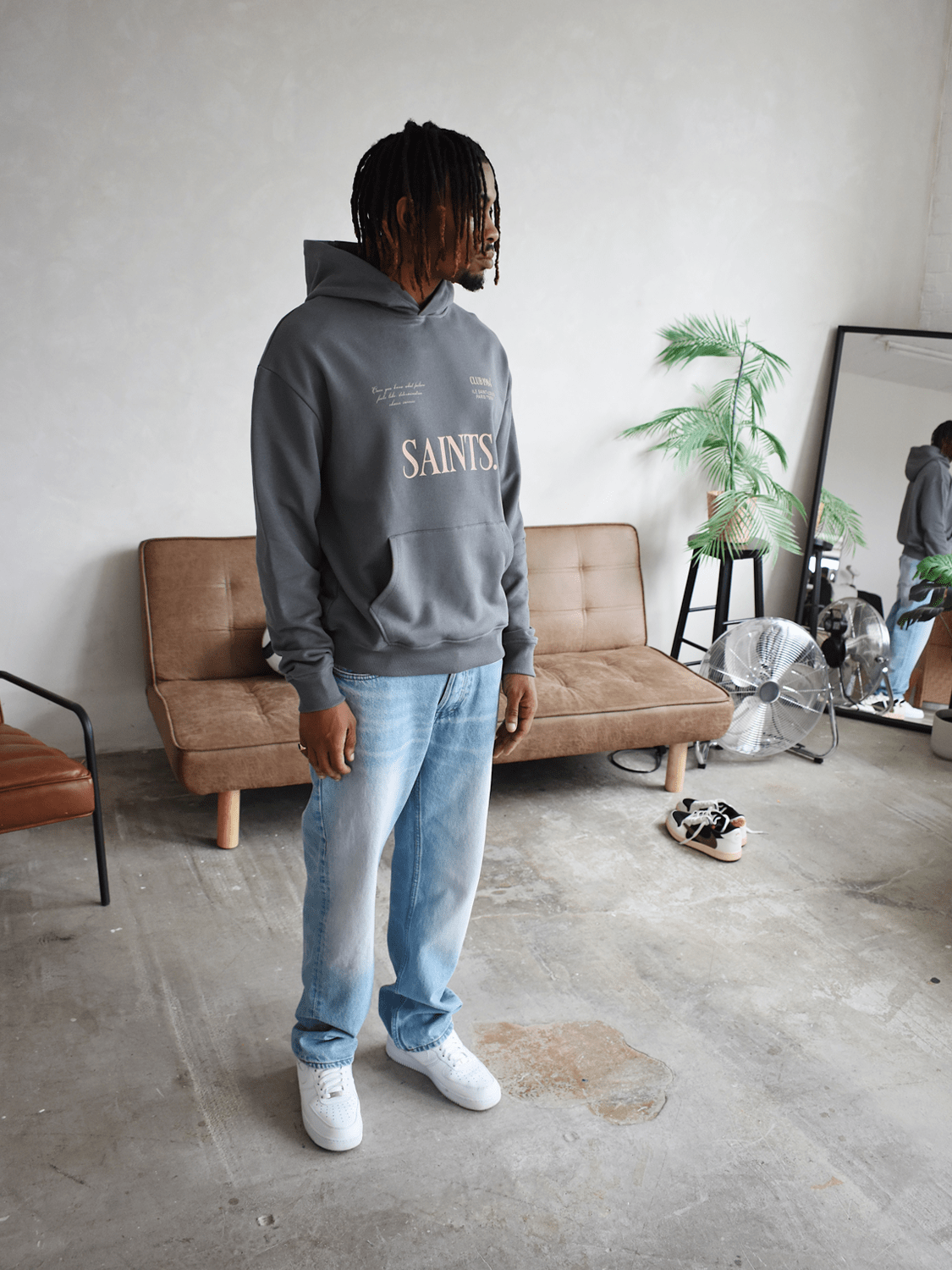 CLUB 1984. Artisian Hoodie - Steel Grey Hoodie