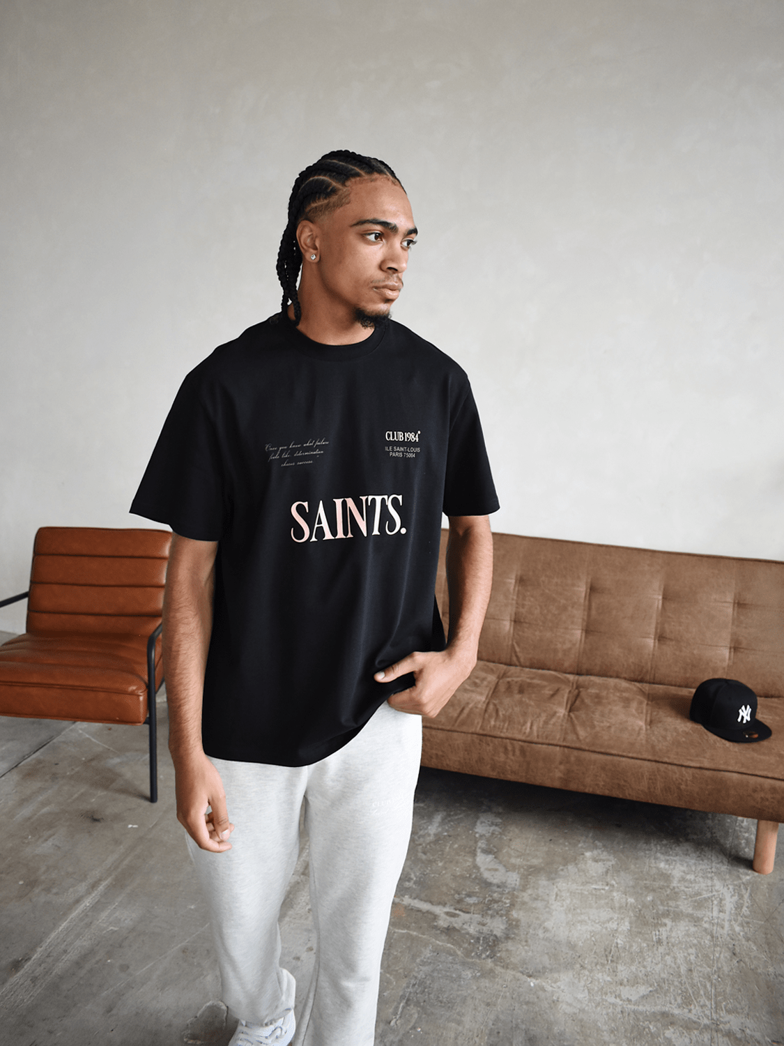 CLUB 1984. Artisian T-shirt - Black T-Shirt