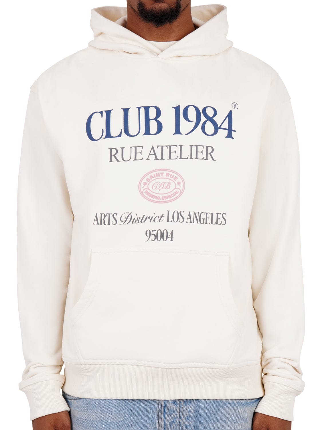 CLUB 1984. Arts District Hoodie - Off White Hoodie