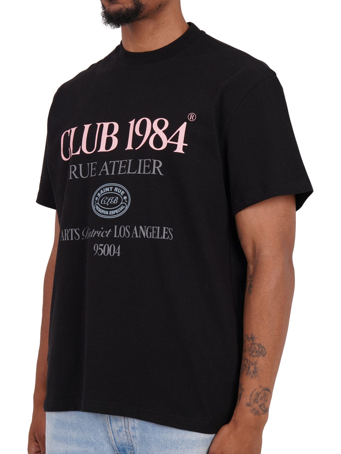 CLUB 1984. Arts District T-shirt - Black T-Shirt