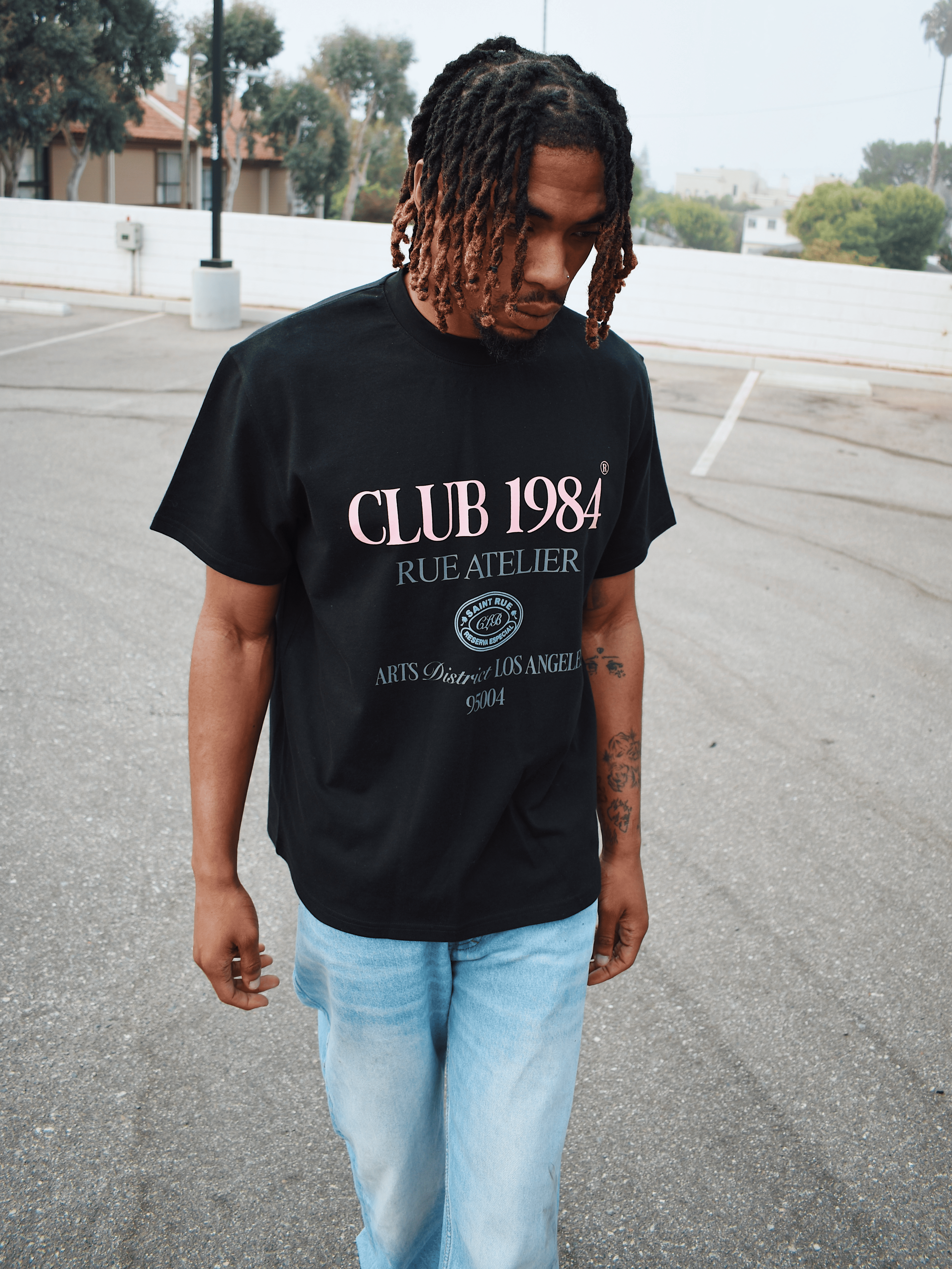 CLUB 1984. Arts District T-shirt - Black T-Shirt