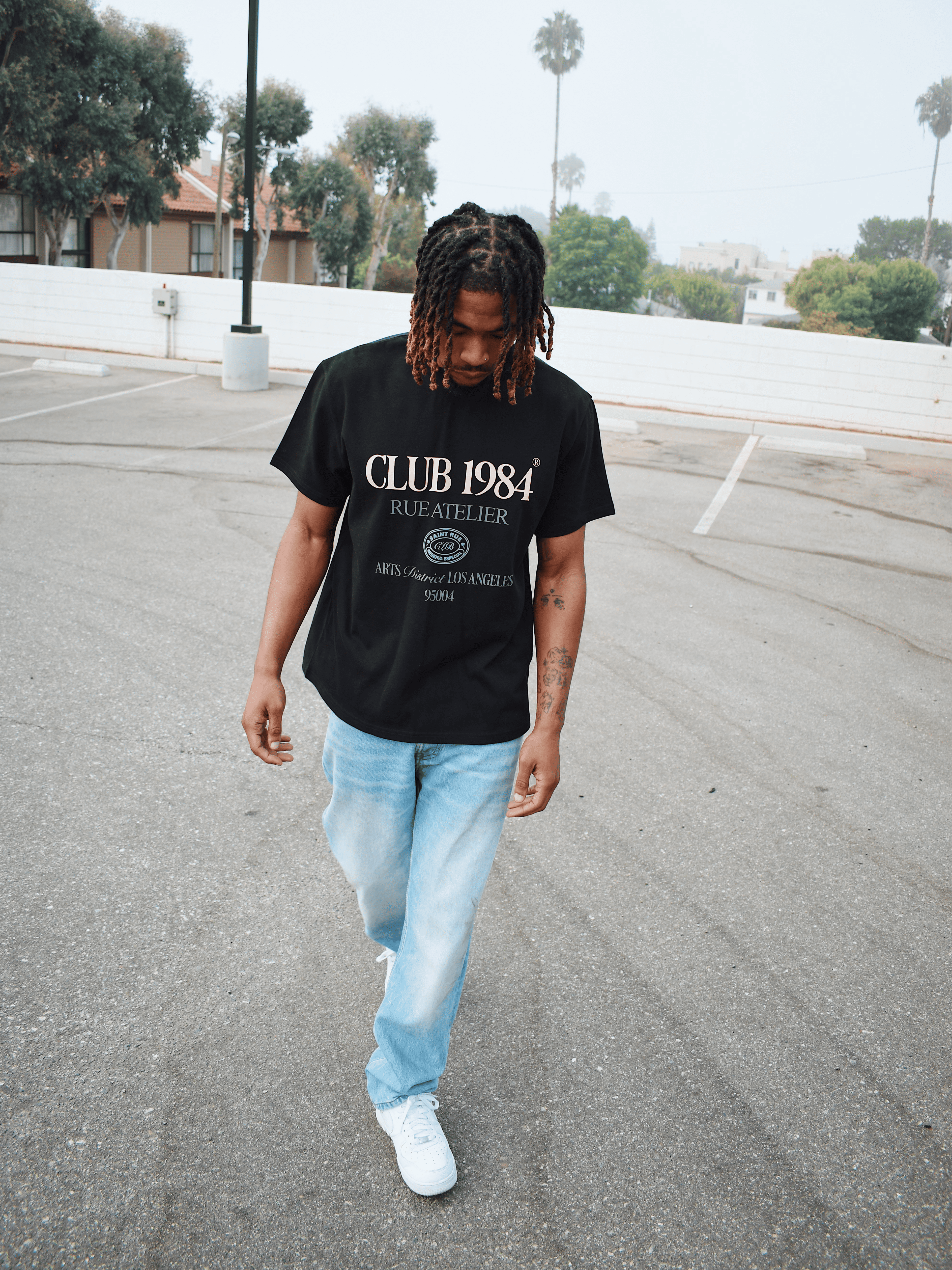 CLUB 1984. Arts District T-shirt - Black T-Shirt