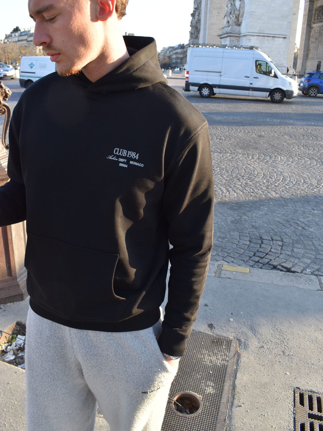 CLUB 1984. Atelier Dept Hoodie - Black Hoodie