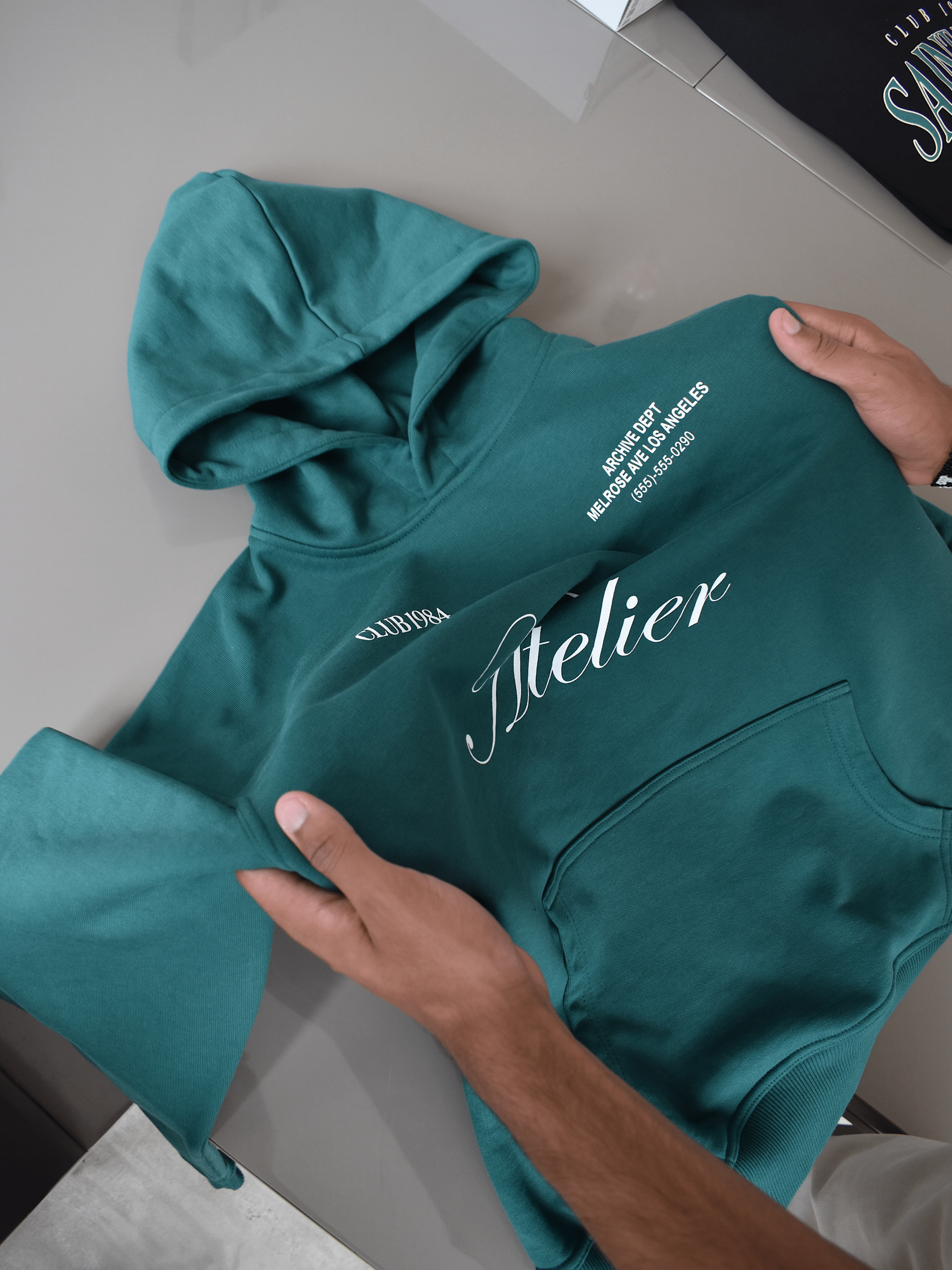 CLUB 1984. Atelier Hoodie - Forrest Green Hoodie