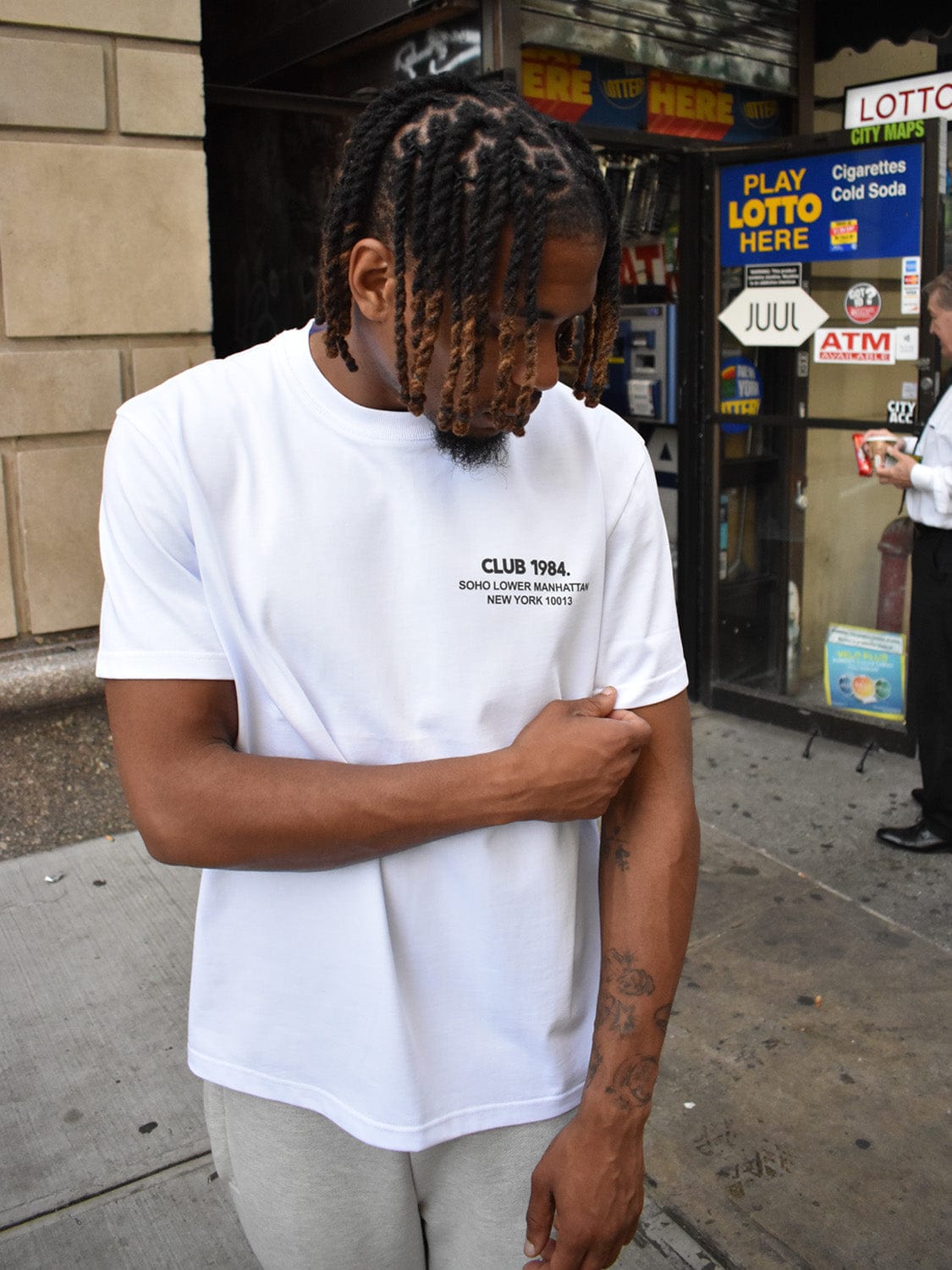 CLUB 1984. Bodega T-shirt - White T-Shirt