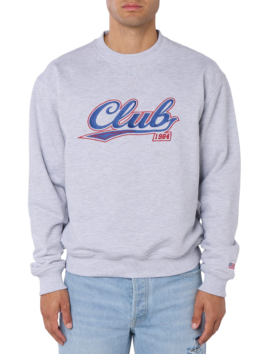 CLUB 1984. Bronx Sweatshirt - Light Grey Marl Sweatshirt