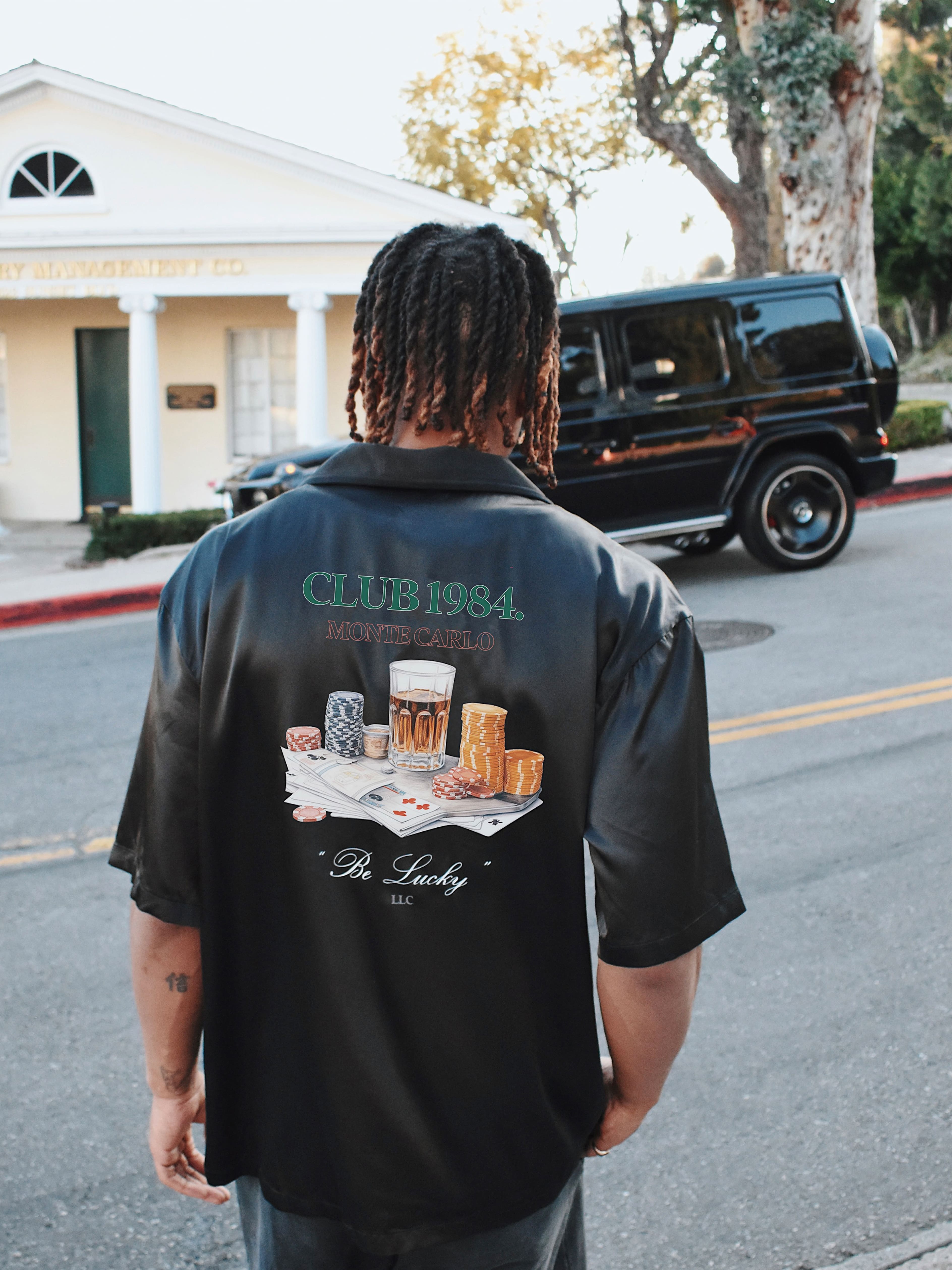 CLUB 1984. Casino Shirt - Black Shirt