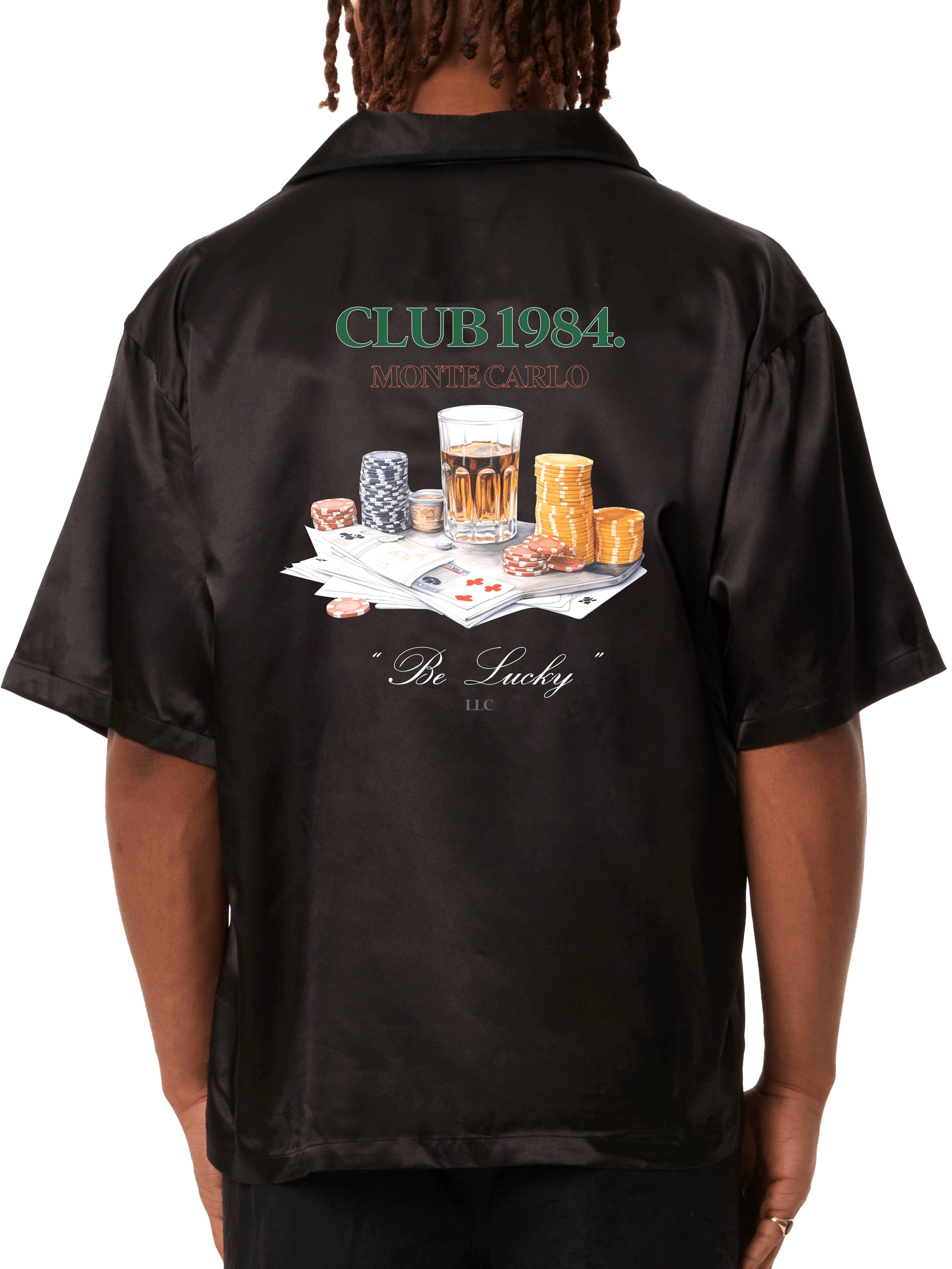 CLUB 1984. Casino Shirt - Black Shirt