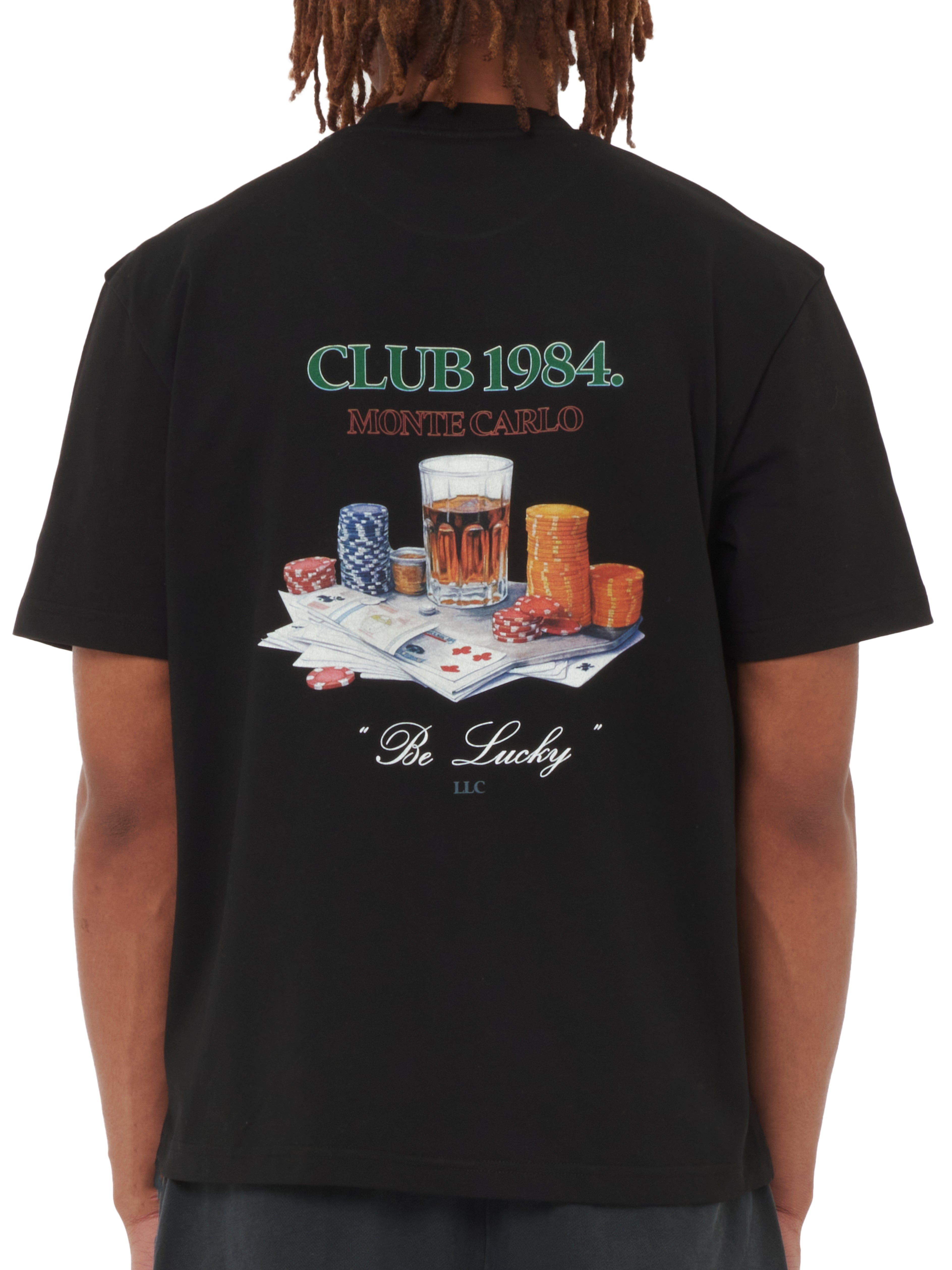CLUB 1984. Casino T-shirt - Black T-Shirt