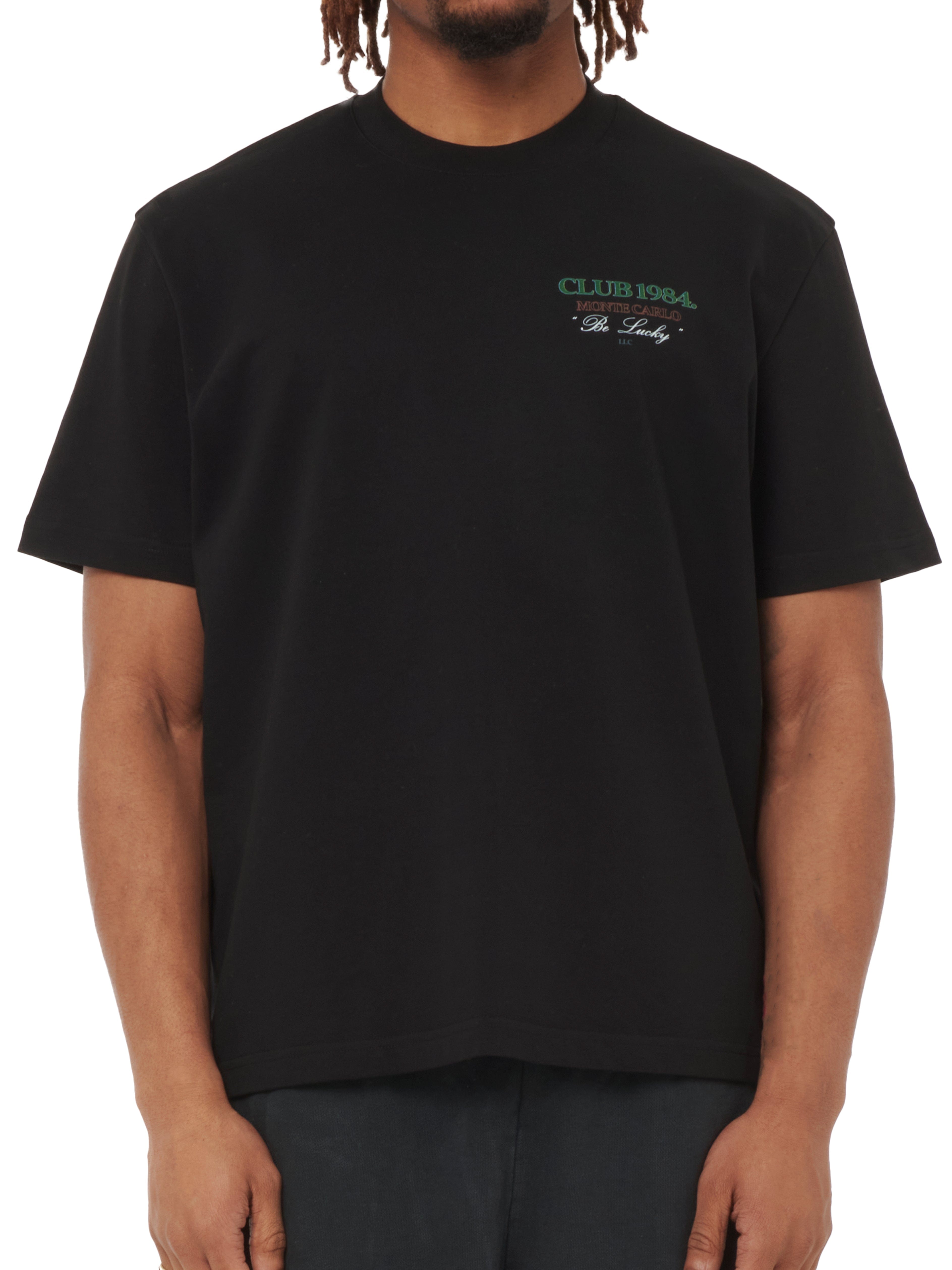 CLUB 1984. Casino T-shirt - Black T-Shirt