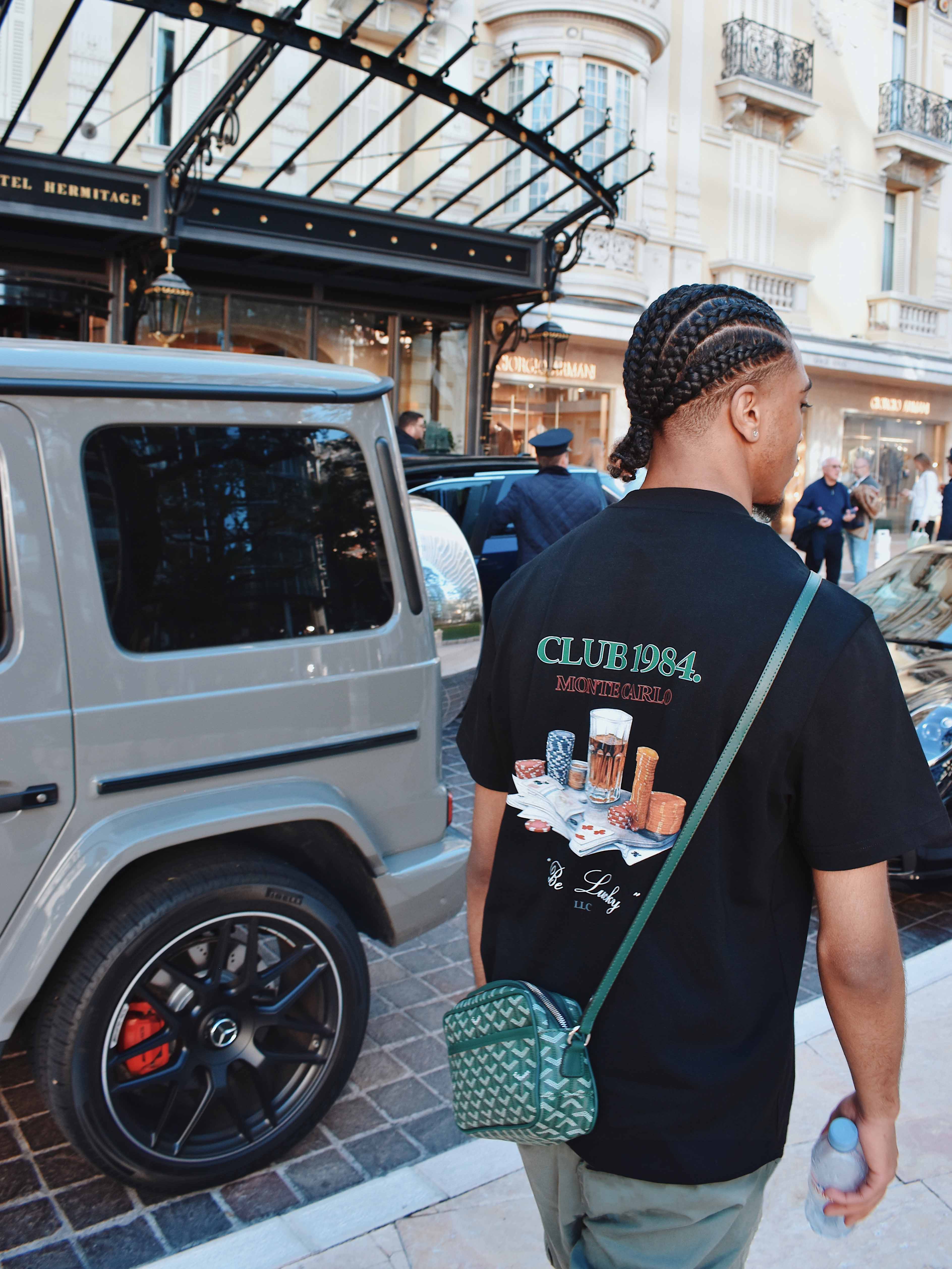 CLUB 1984. Casino T-shirt - Black T-Shirt