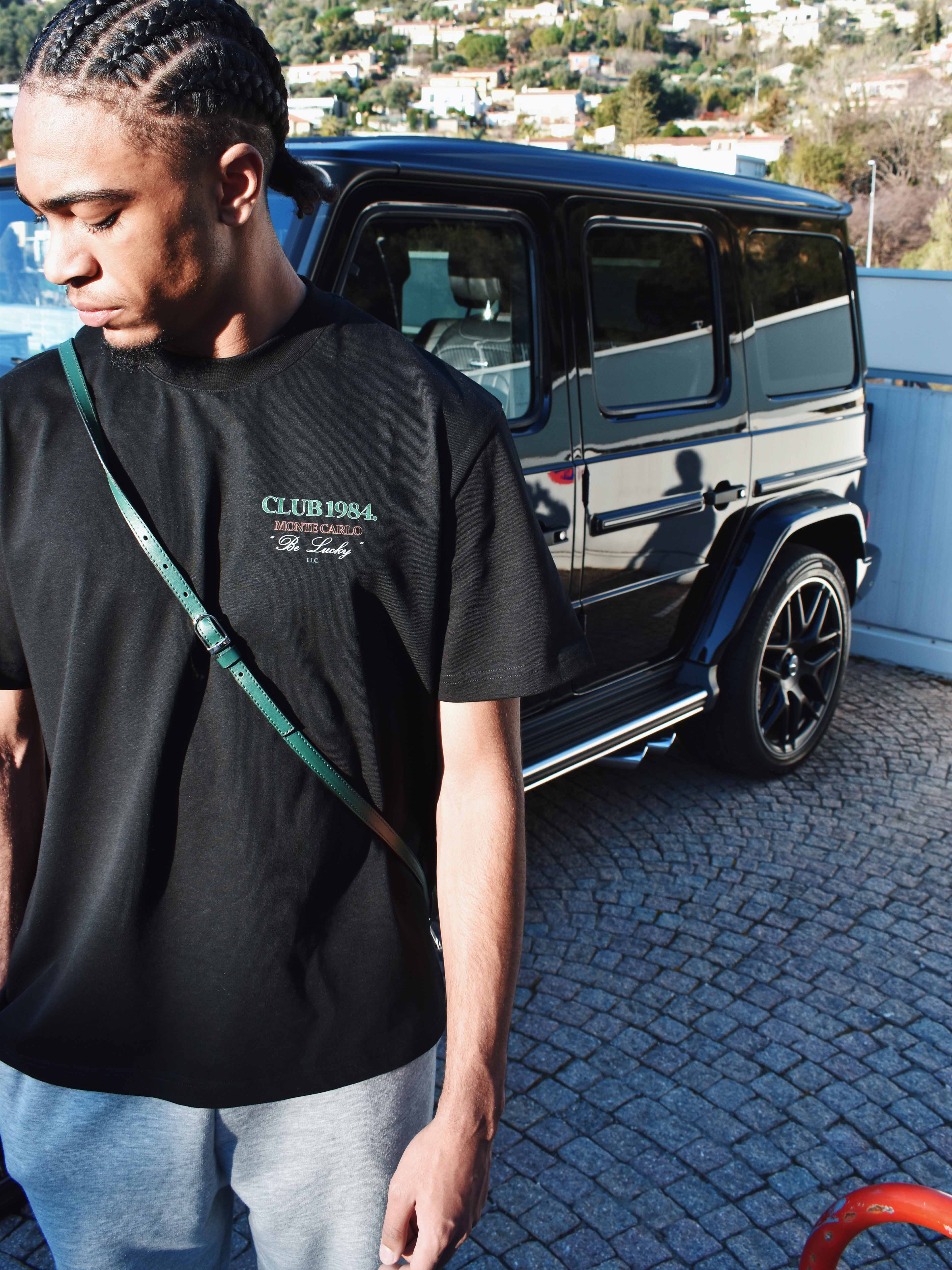 CLUB 1984. Casino T-shirt - Black T-Shirt