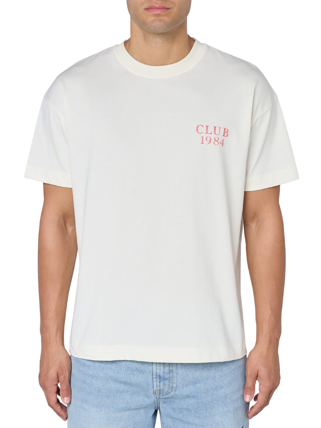 CLUB 1984. Champagne T-shirt - Off White T-Shirt