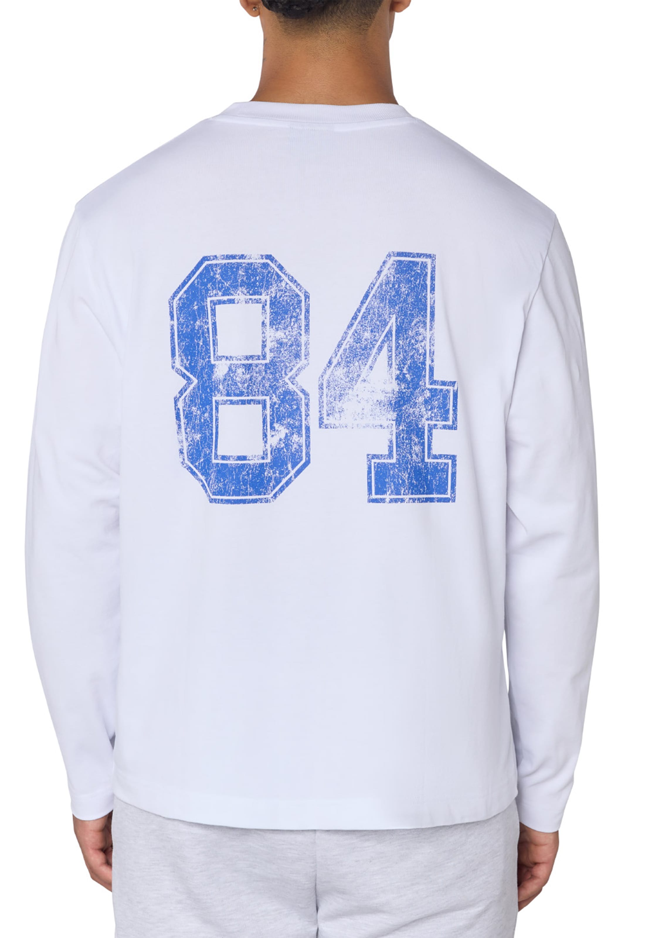 CLUB 1984. CLB Emblem LS T-shirt - White T-Shirt
