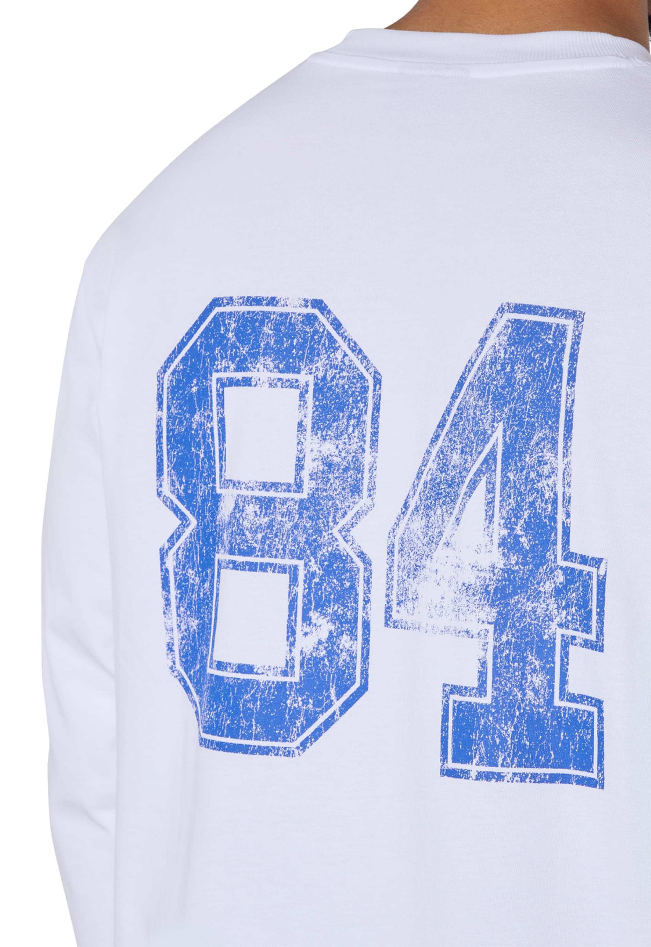 CLUB 1984. CLB Emblem LS T-shirt - White T-Shirt