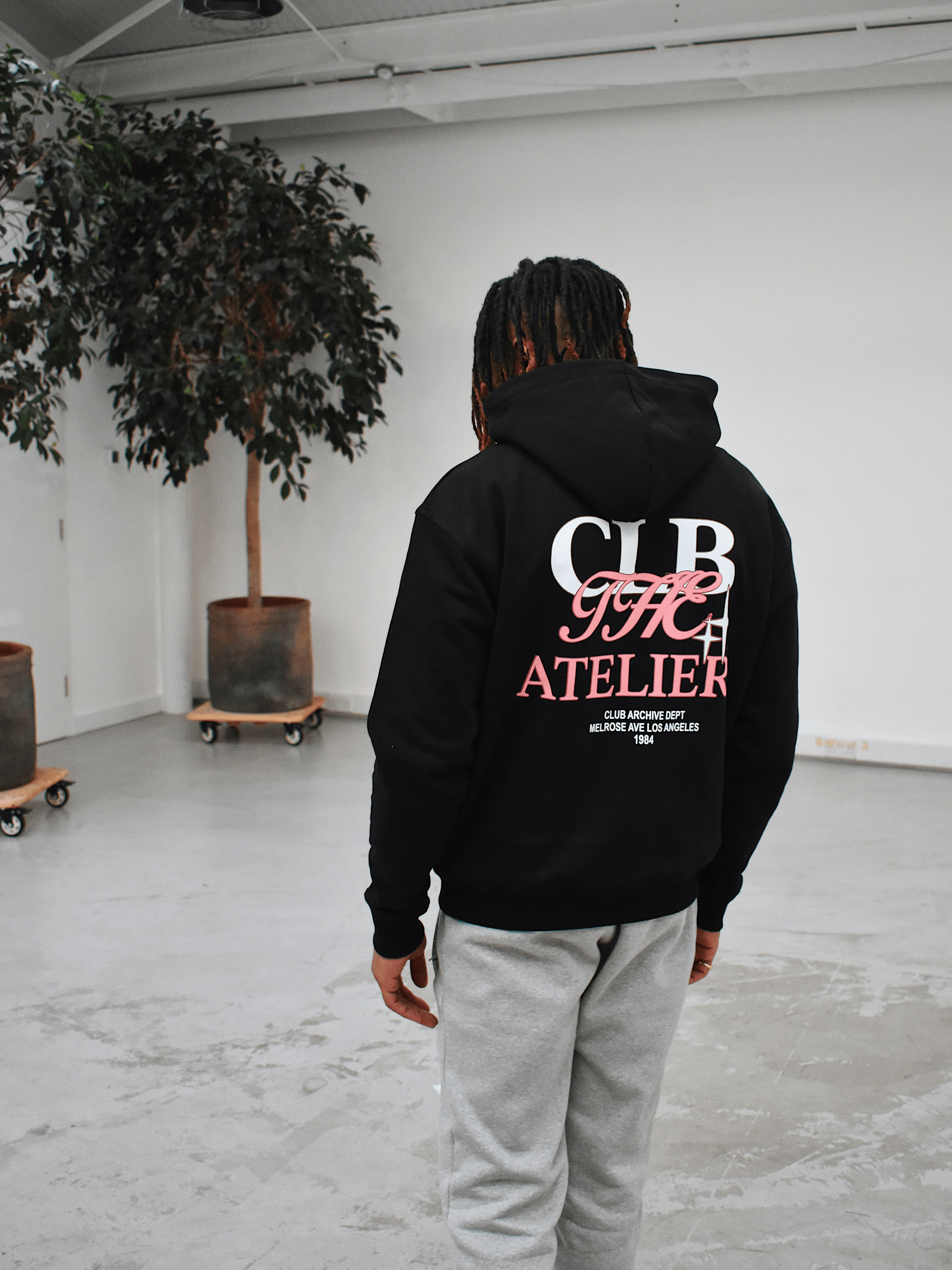 CLUB 1984. CLB Studio Hoodie - Black Hoodie