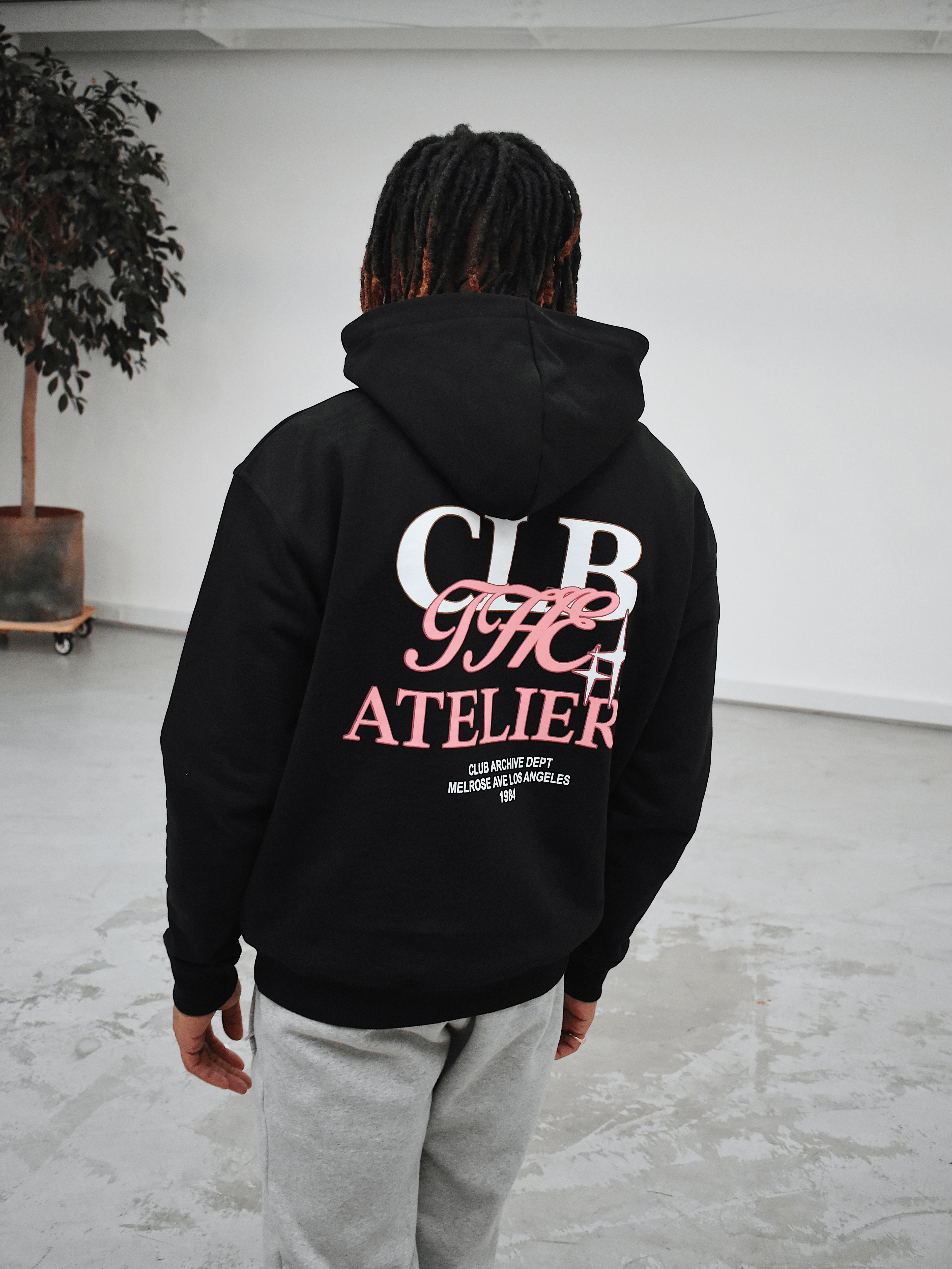 CLUB 1984. CLB Studio Hoodie - Black Hoodie