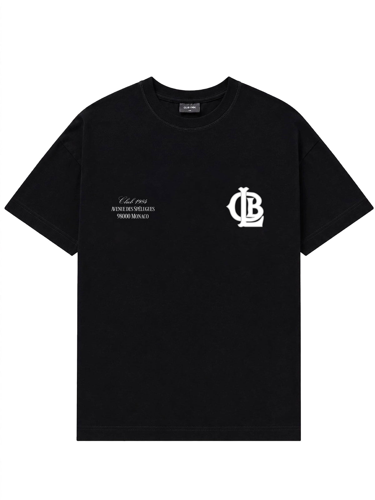 CLUB 1984. CLB T-shirt - Black T-Shirt