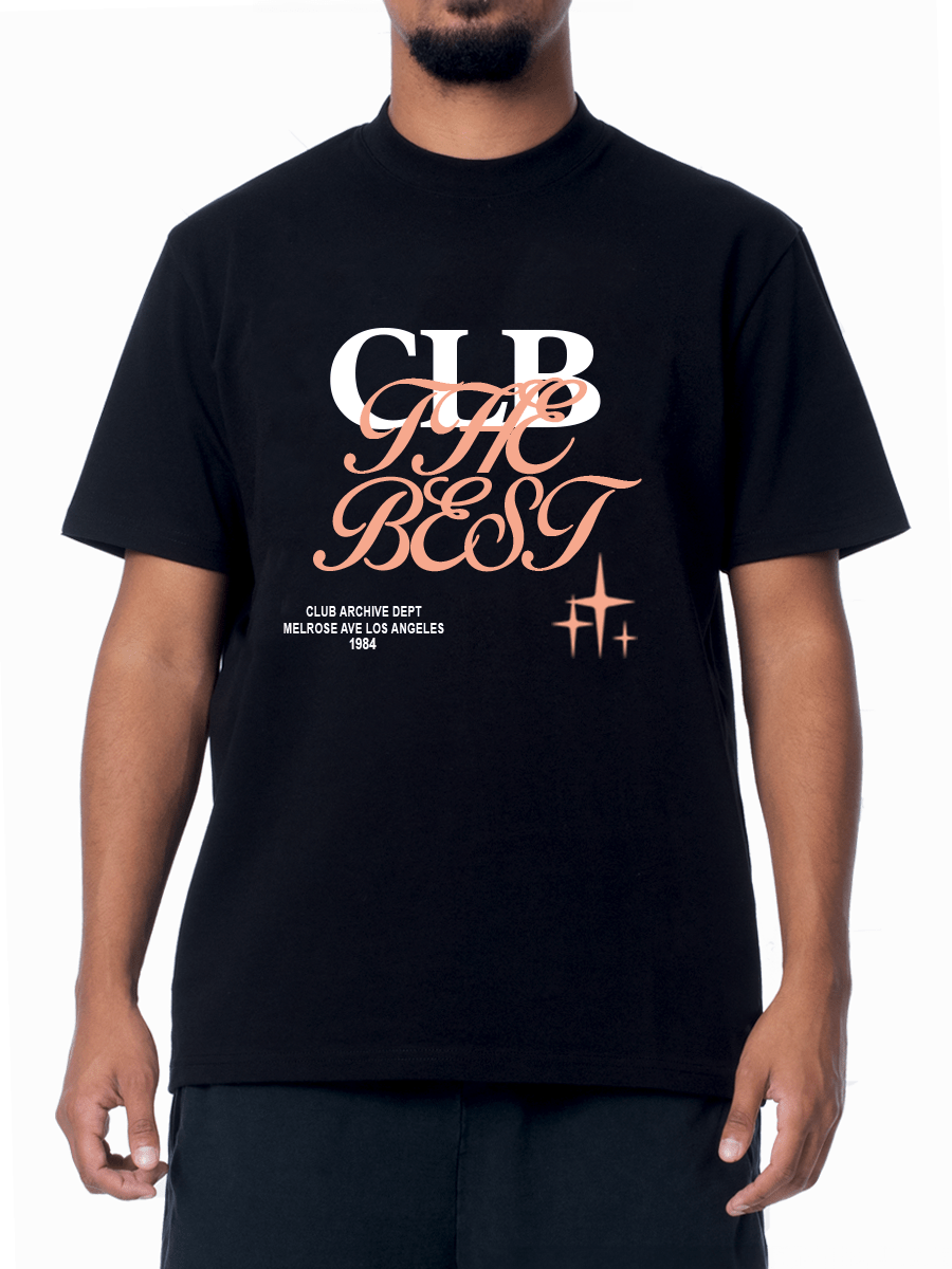 CLUB 1984. CLB The Best T-shirt - Black T-Shirt