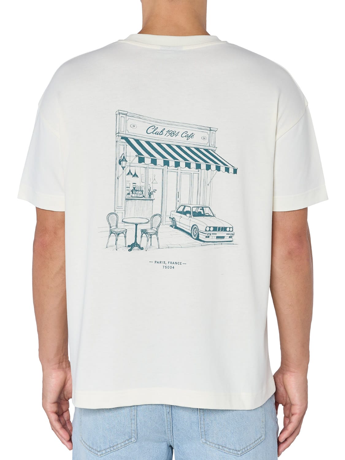 CLUB 1984. Club Cafe T-shirt - Off White T-Shirt