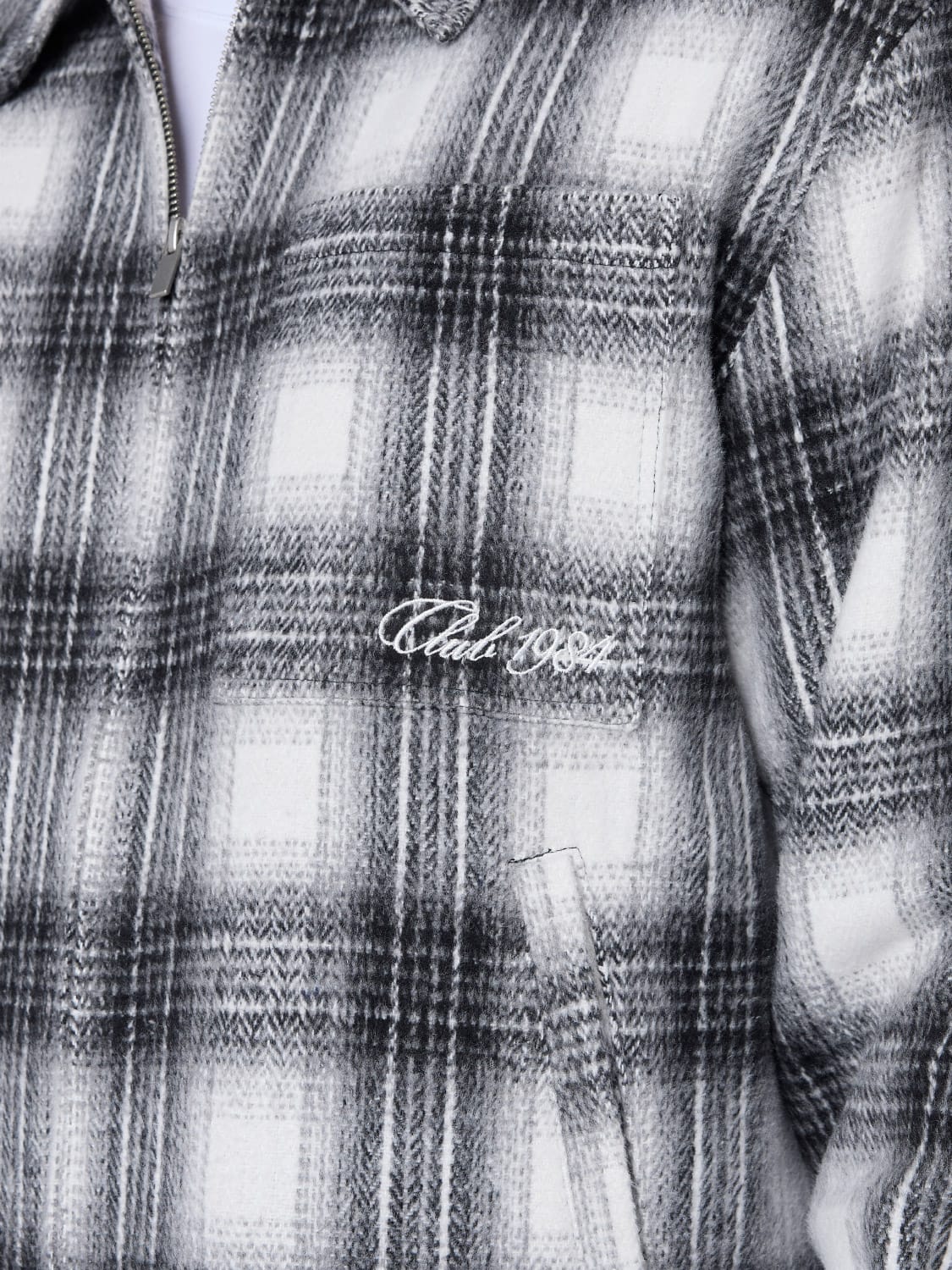 CLUB 1984. Club Checked Overshirt - Black Shirt