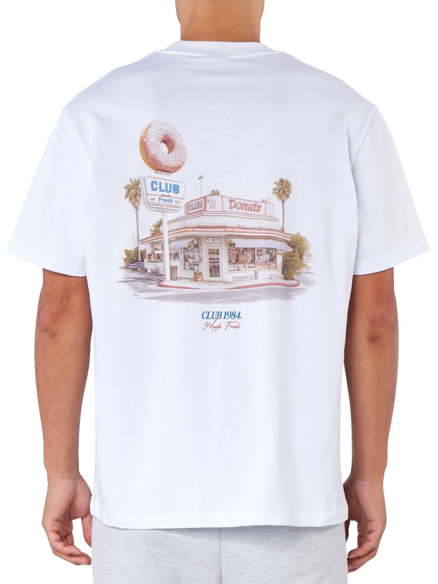 CLUB 1984. Club Donuts T-shirt - White T-Shirt