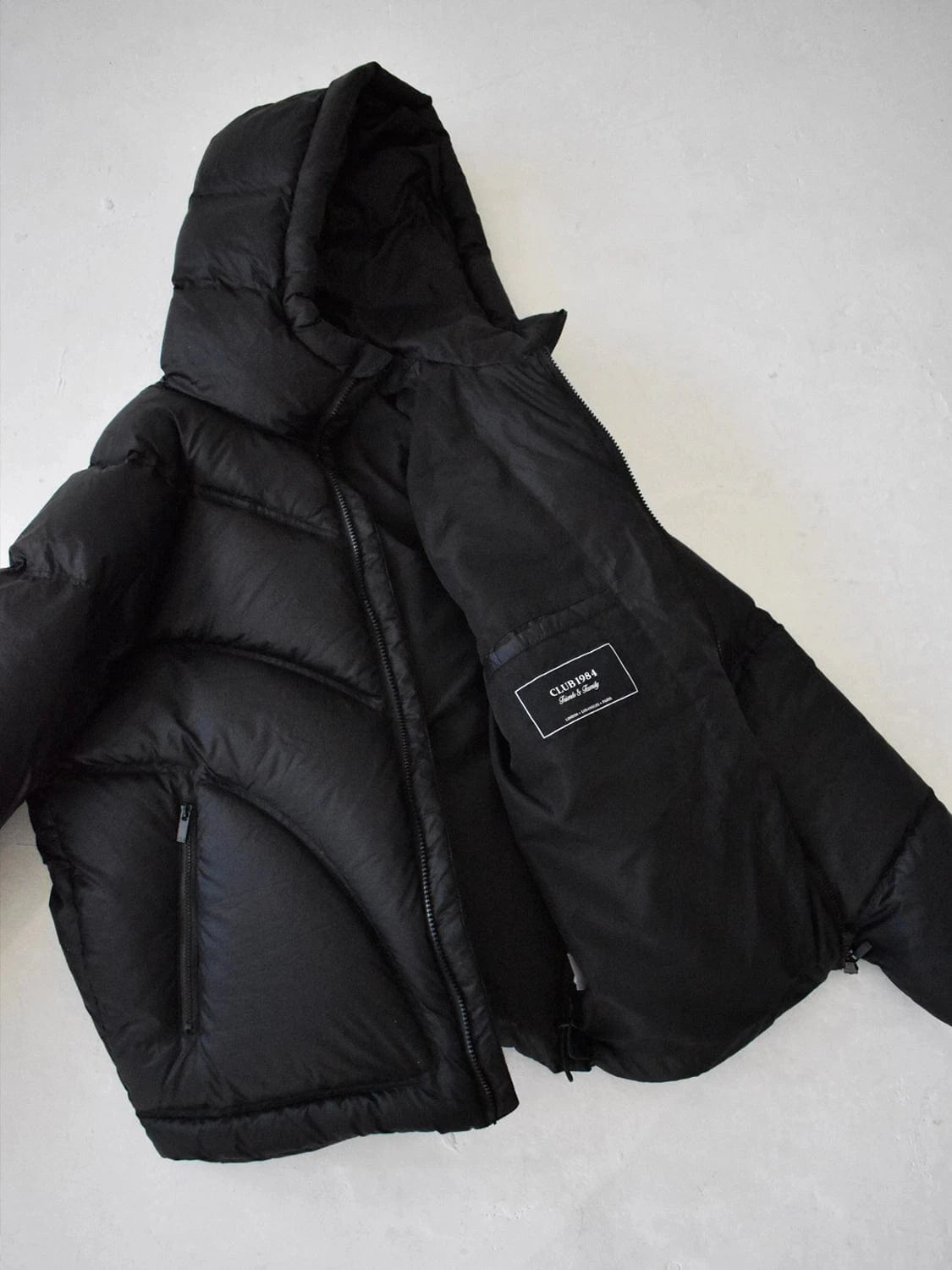 CLUB 1984. Club Down Puffer Jacket - Black Outerwear