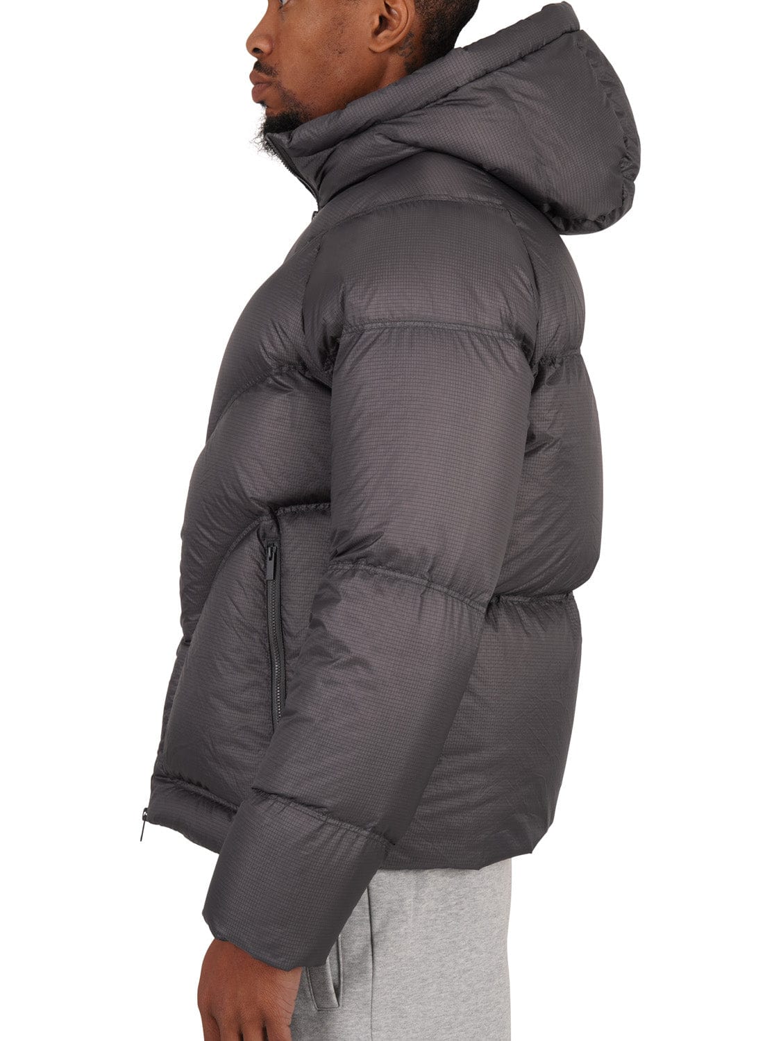 CLUB 1984. Club Down Puffer Jacket - Grey Outerwear