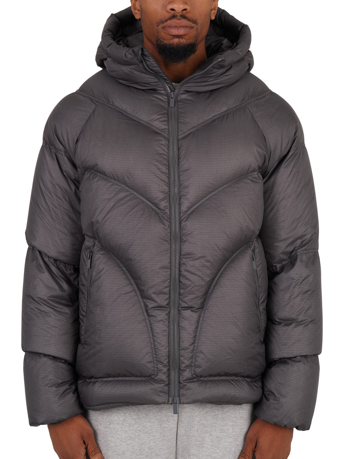 CLUB 1984. Club Down Puffer Jacket - Grey Outerwear