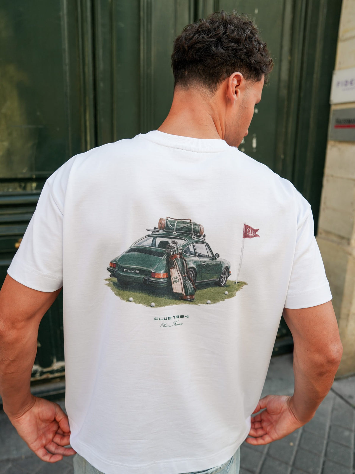 CLUB 1984. Club Golf T-shirt - White T-Shirt
