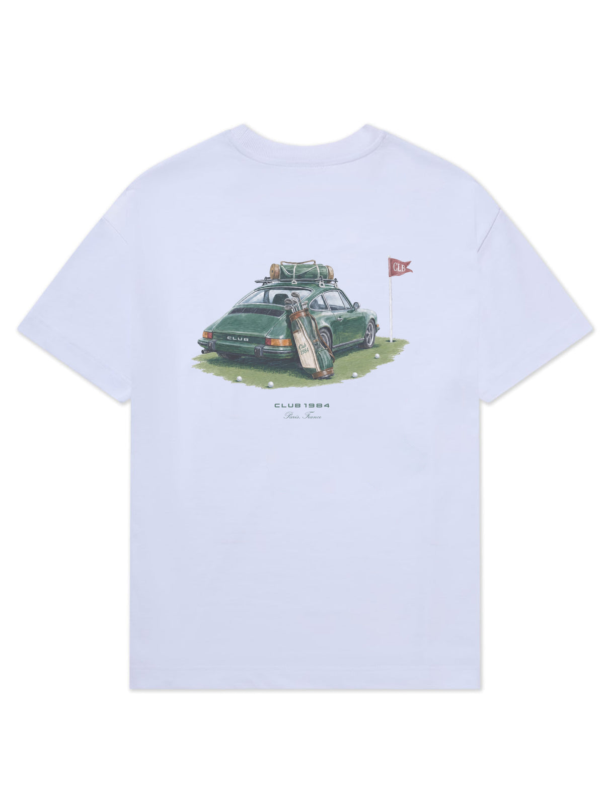CLUB 1984. Club Golf T-shirt - White T-Shirt