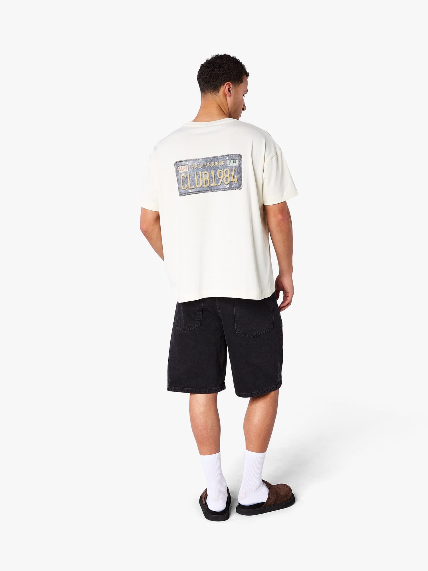 CLUB 1984. Club Plates T-shirt - Off White T-Shirt