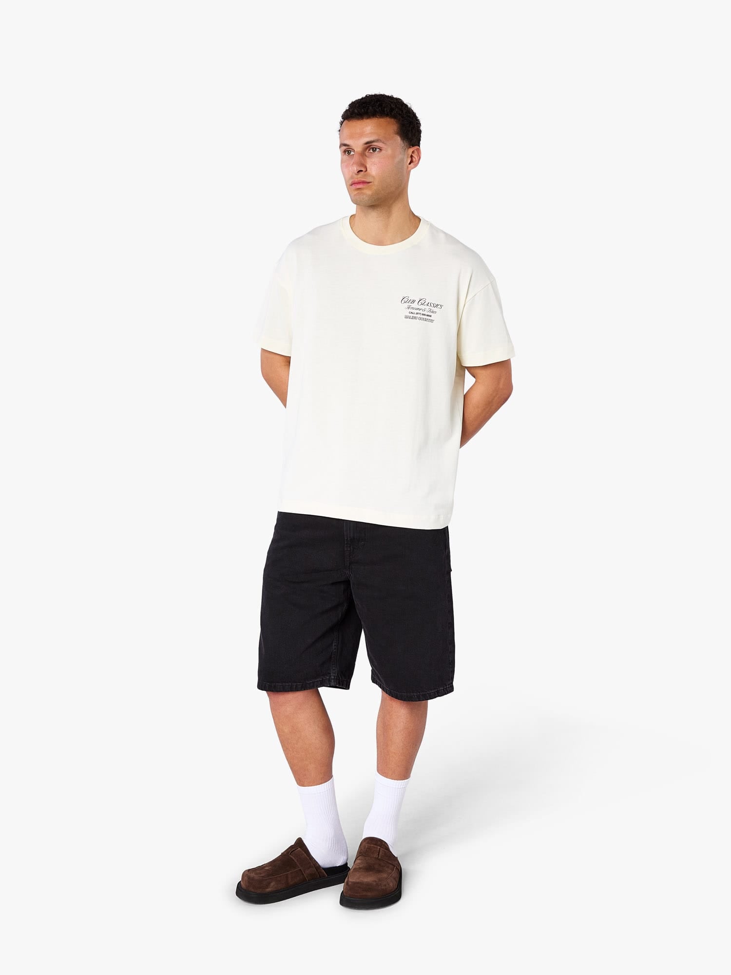 CLUB 1984. Club Plates T-shirt - Off White T-Shirt