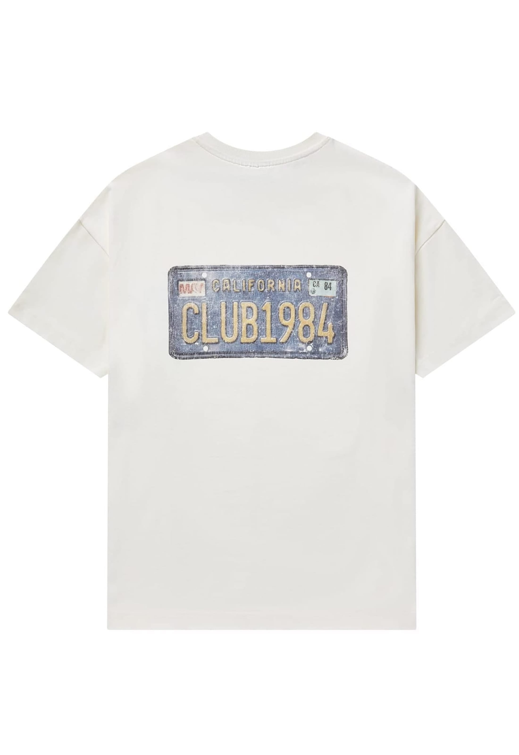 CLUB 1984. Club Plates T-shirt - Off White T-Shirt