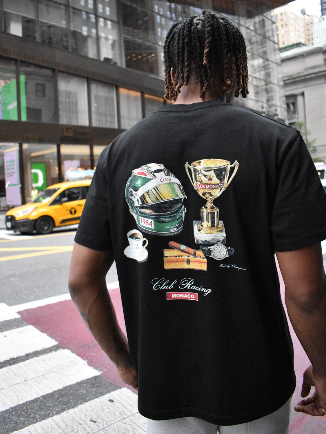 CLUB 1984. Club Racing T-shirt - Black T-Shirt