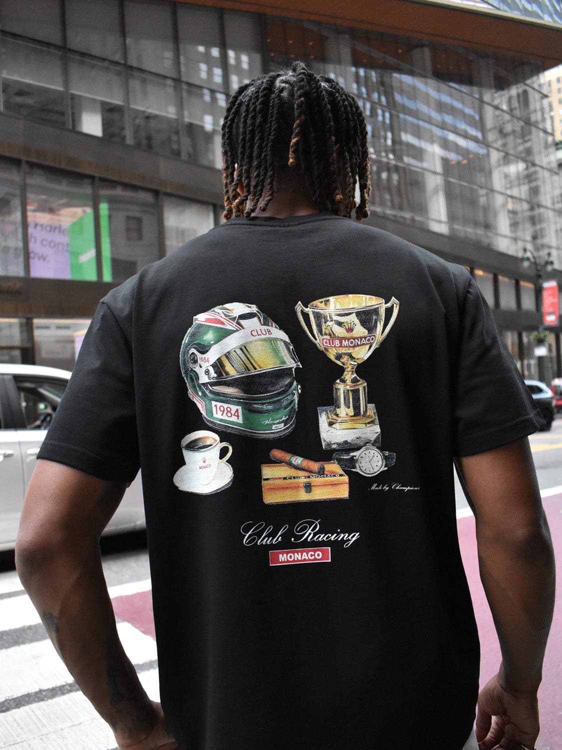 CLUB 1984. Club Racing T-shirt - Black T-Shirt