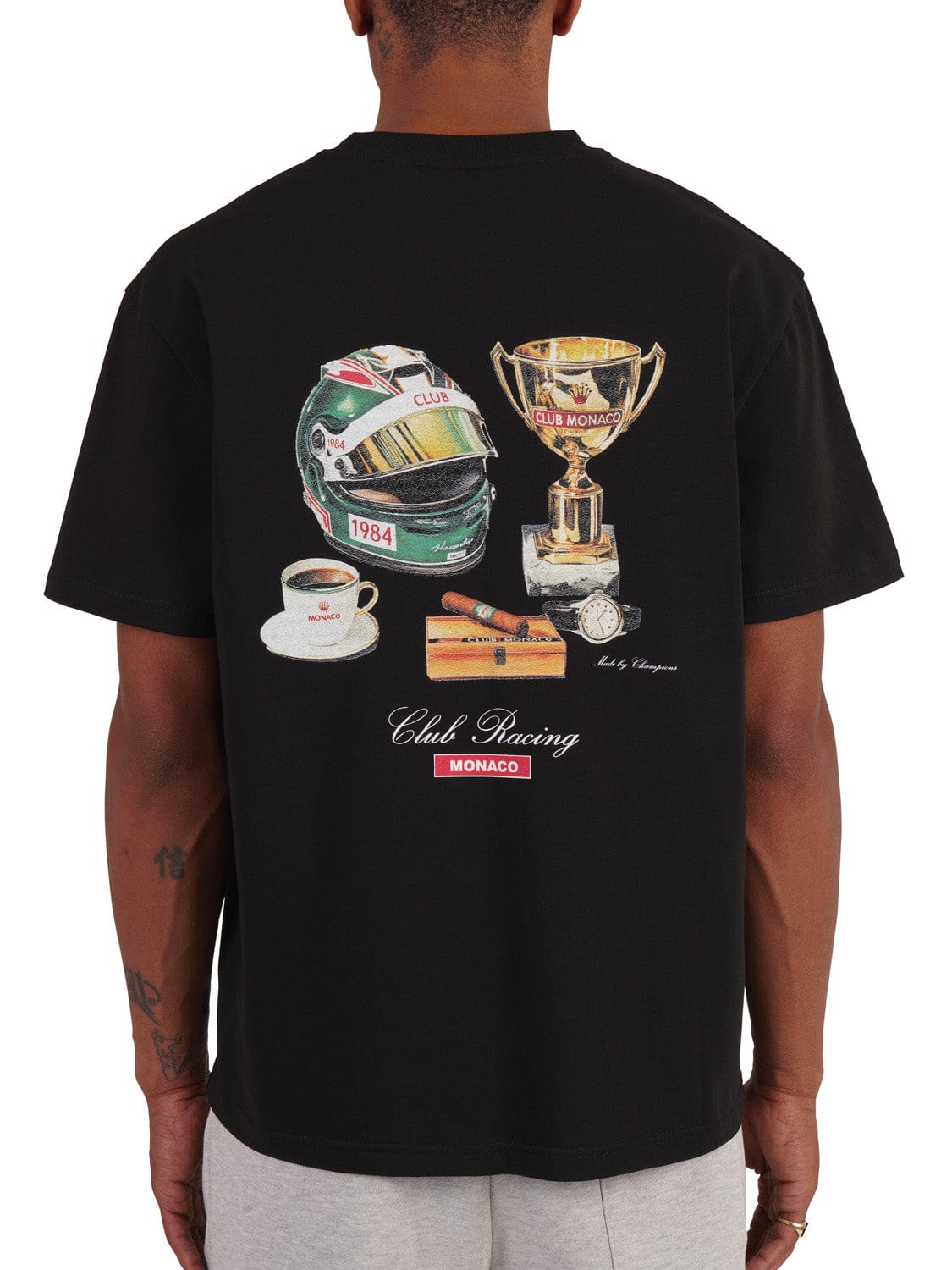 CLUB 1984. Club Racing T-shirt - Black T-Shirt