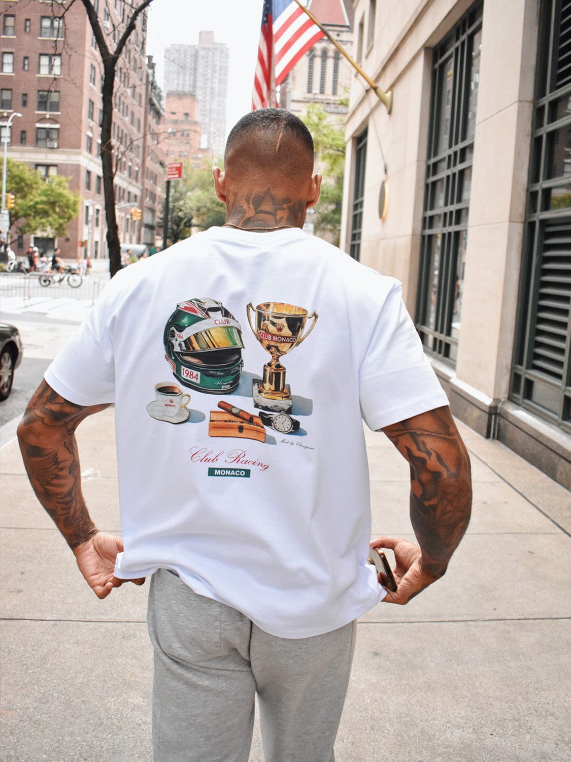 CLUB 1984. Club Racing T-shirt - White T-Shirt