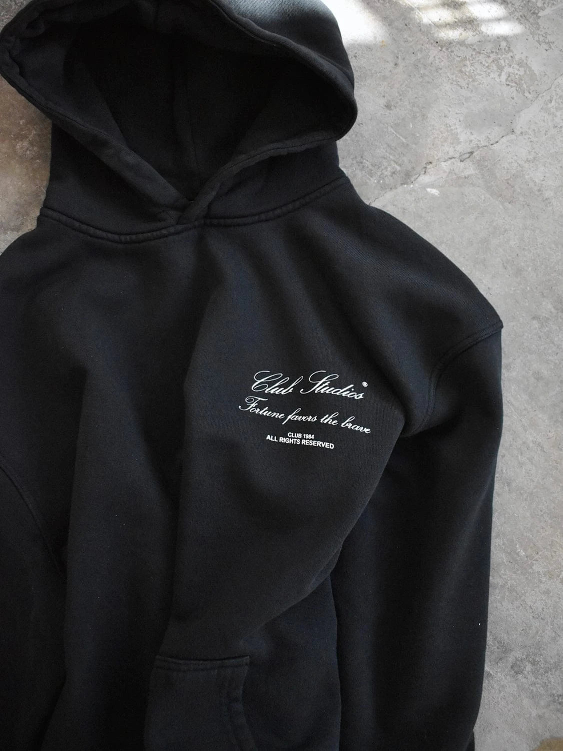 CLUB 1984. Club Studios Hoodie - Black Hoodie