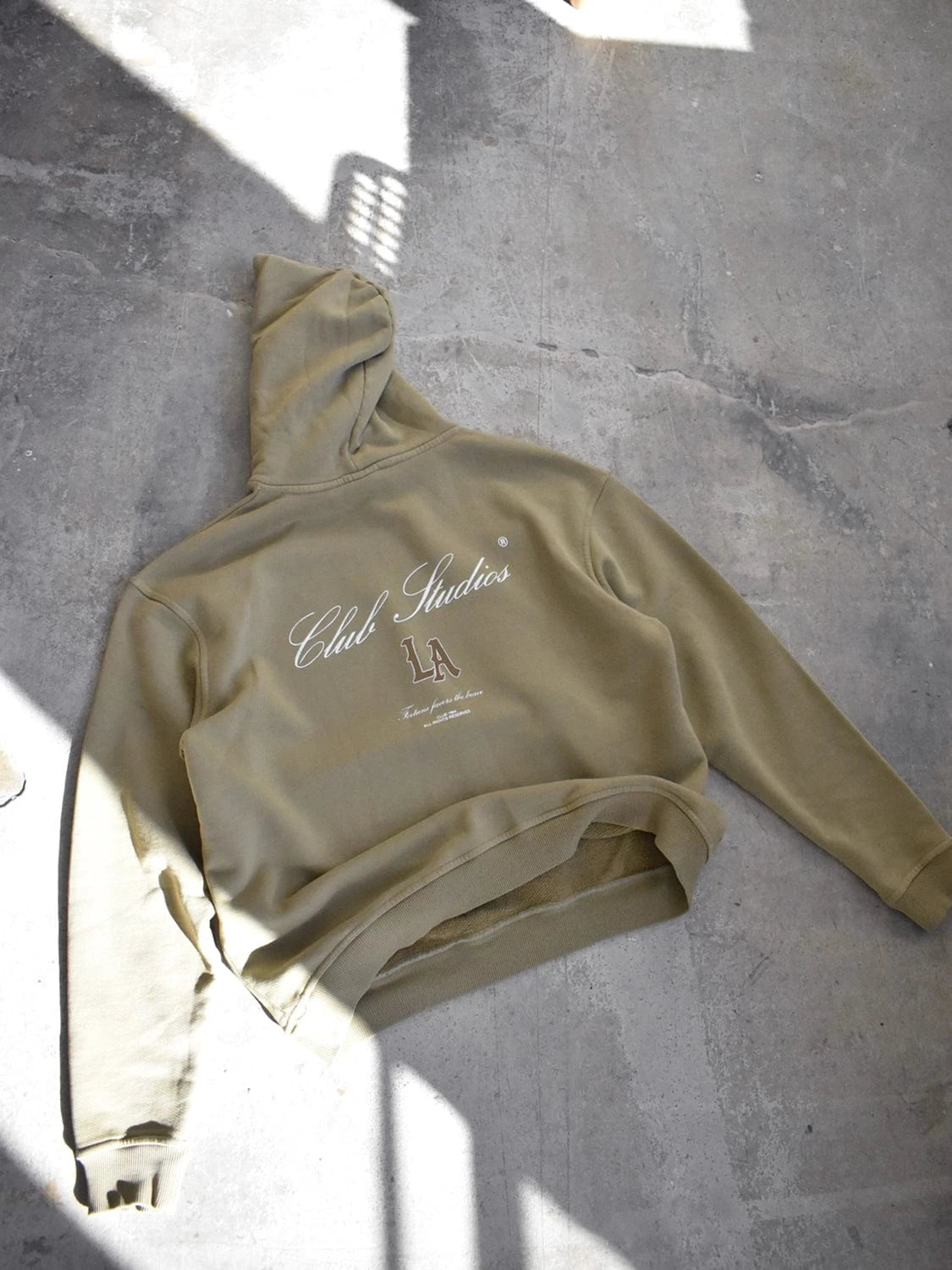 CLUB 1984. Club Studios Hoodie - Dark Taupe Hoodie