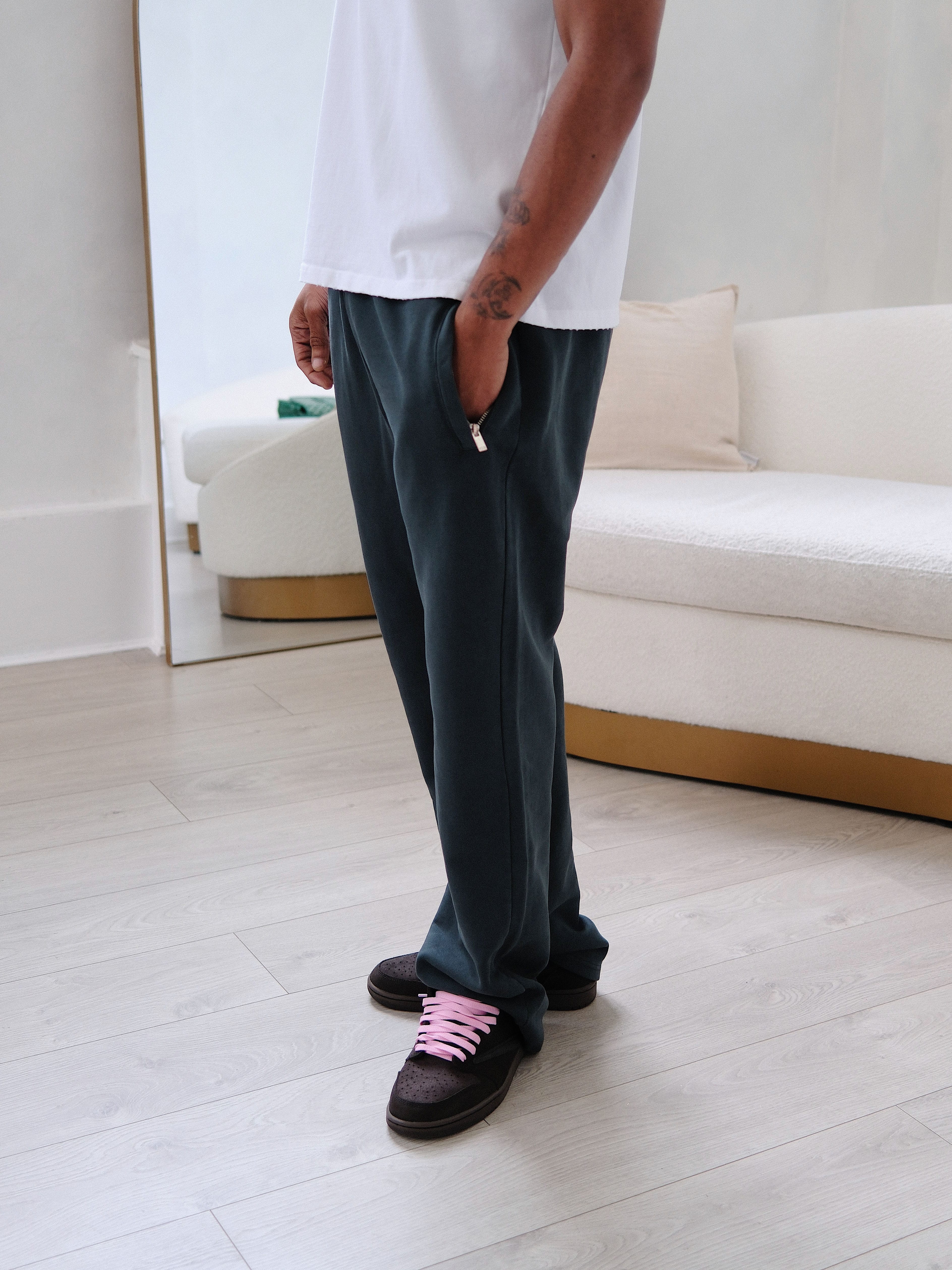 CLUB 1984. Club Sweatpants - Washed Grey Sweatpants