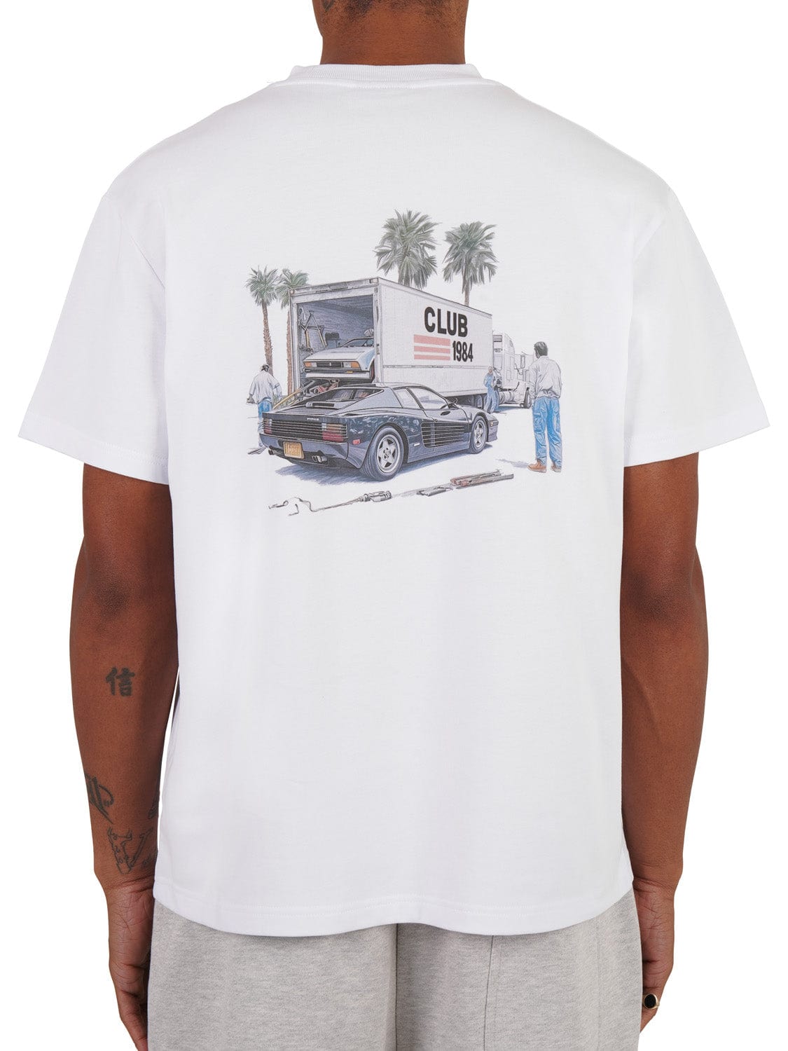 CLUB 1984. Club Transport T-shirt - White T-Shirt