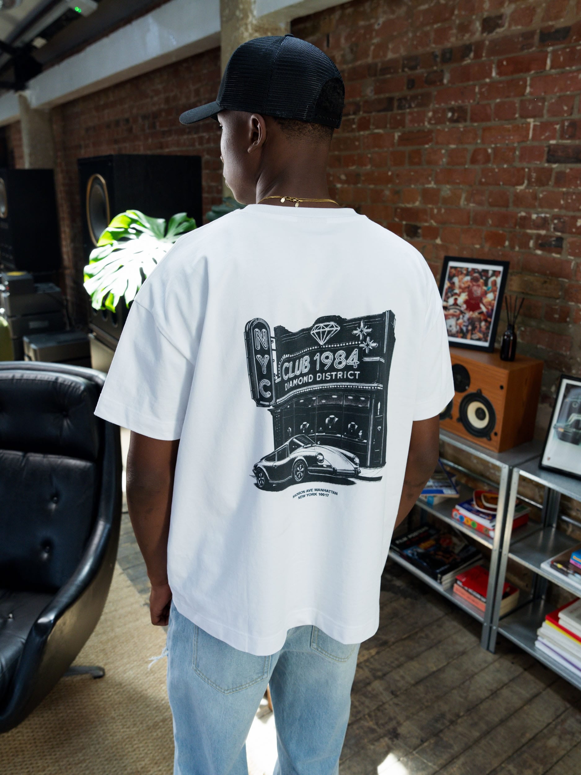 CLUB 1984. Diamond District T-shirt - White T-Shirt