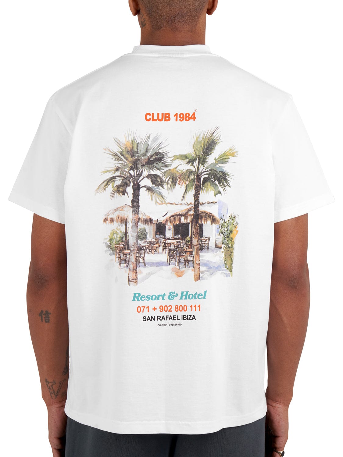 CLUB 1984. Eivissa T-shirt - White T-Shirt