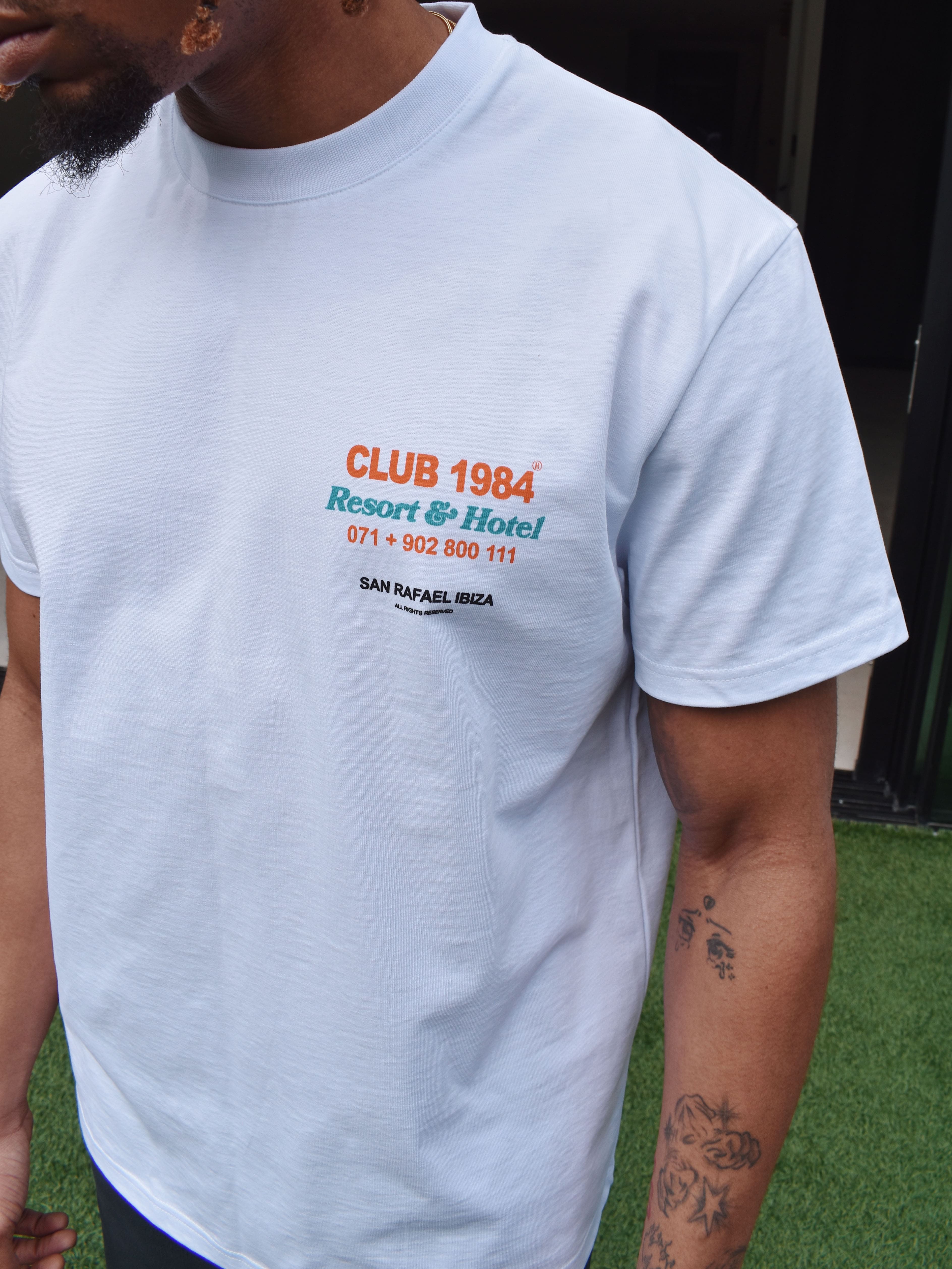CLUB 1984. Eivissa T-shirt - White T-Shirt
