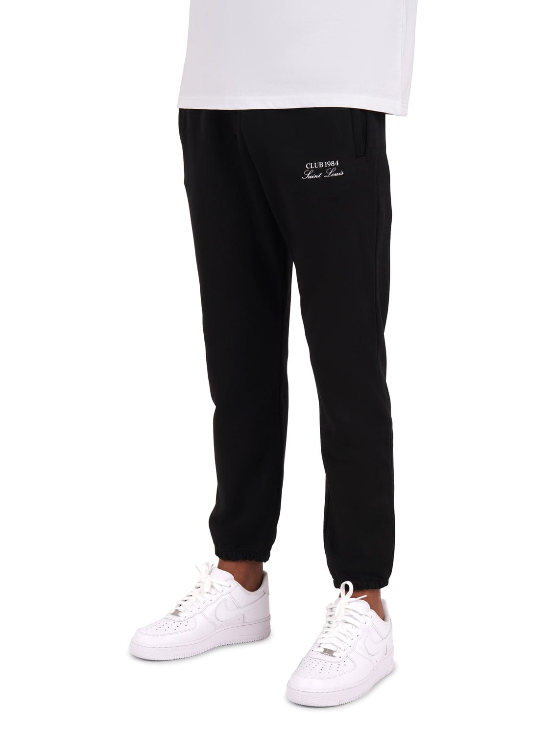 CLUB 1984. Essential Cuffed Sweatpants - Black Sweatpants
