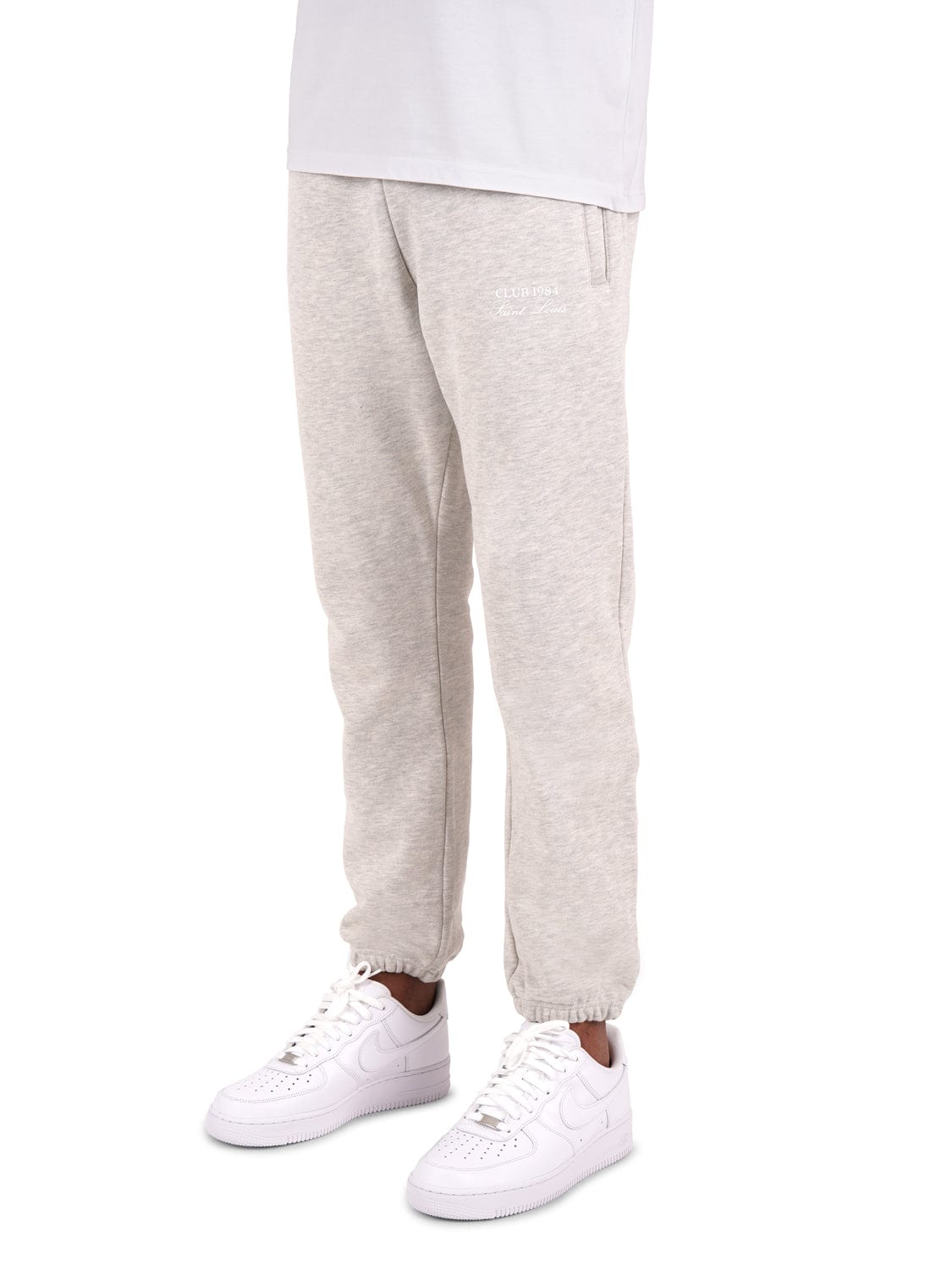 CLUB 1984. Essential Cuffed Sweatpants - Grey Sweatpants