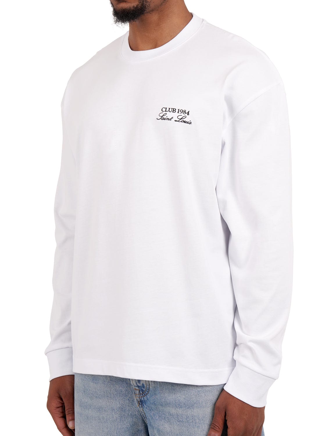 CLUB 1984. Essential Long Sleeve T-shirt - White T-Shirt
